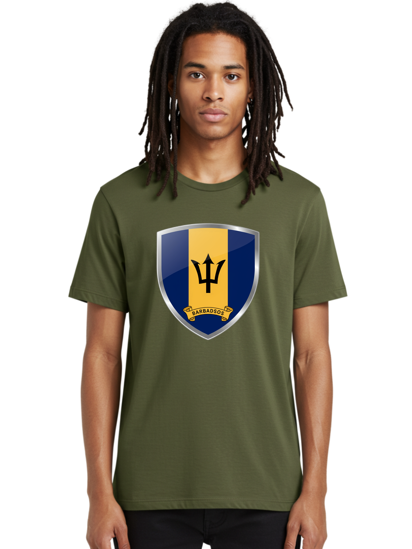 Barbados-Crest Men'S Graphic Tee, 100% Cotton, Comfortable Casual Summer Wear, Machine Washable, Vintage Camera, Old Camera, Antique Camera, Black Camera, Classic Photography, Photography Equipment, Nostalgic Device, Film Camera, Camera Art Bal753