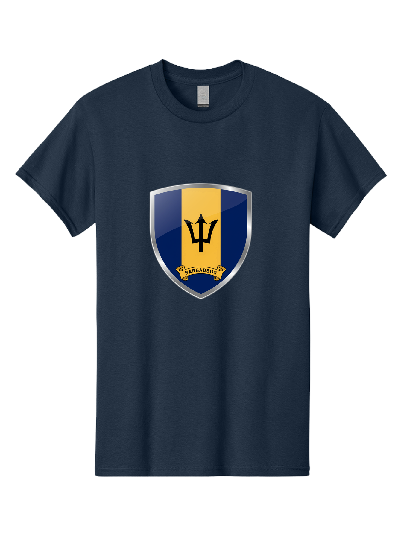 Barbados-Crest Men'S Graphic Tee, 100% Cotton, Comfortable Casual Summer Wear, Machine Washable, Vintage Camera, Old Camera, Antique Camera, Black Camera, Classic Photography, Photography Equipment, Nostalgic Device, Film Camera, Camera Art Bal753