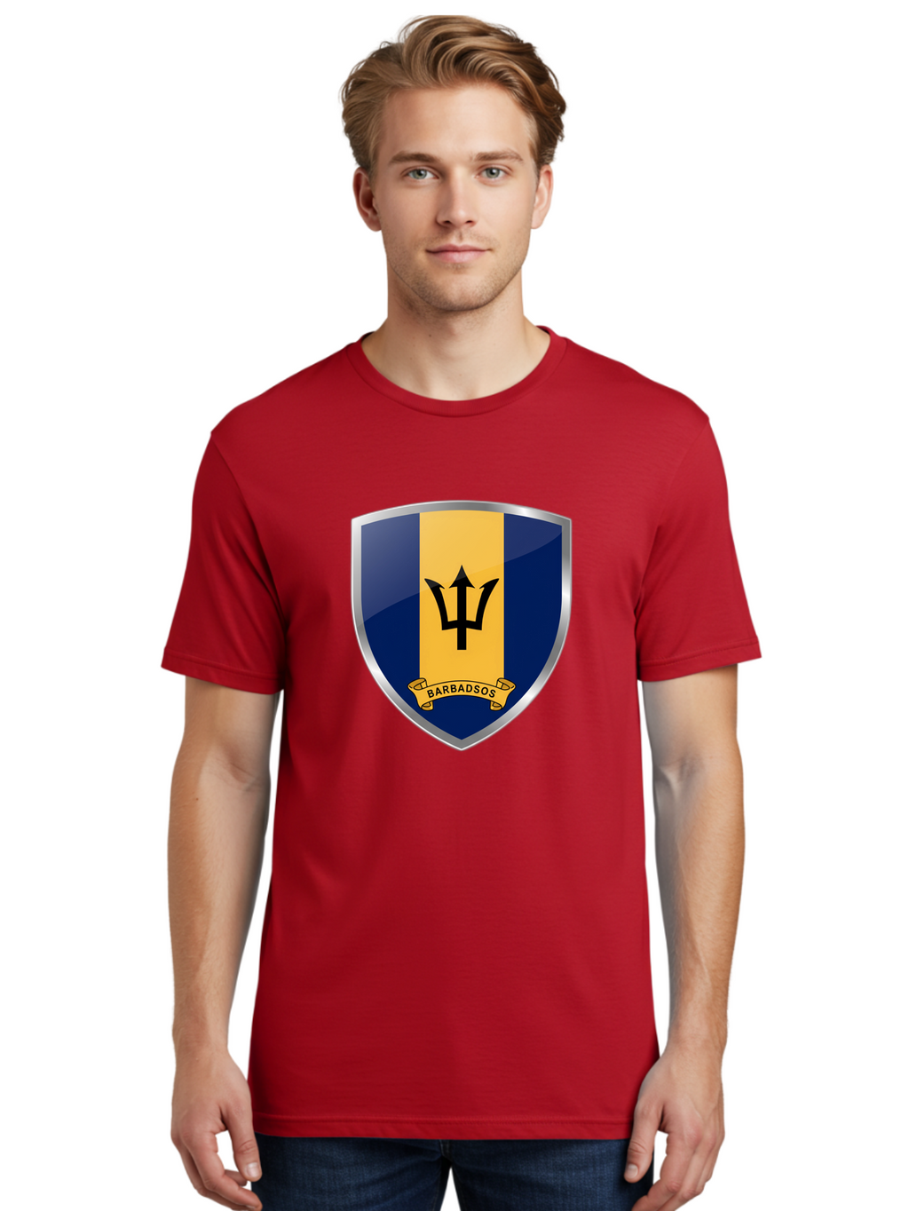 Barbados-Crest Men'S Graphic Tee, 100% Cotton, Comfortable Casual Summer Wear, Machine Washable, Vintage Camera, Old Camera, Antique Camera, Black Camera, Classic Photography, Photography Equipment, Nostalgic Device, Film Camera, Camera Art Bal753