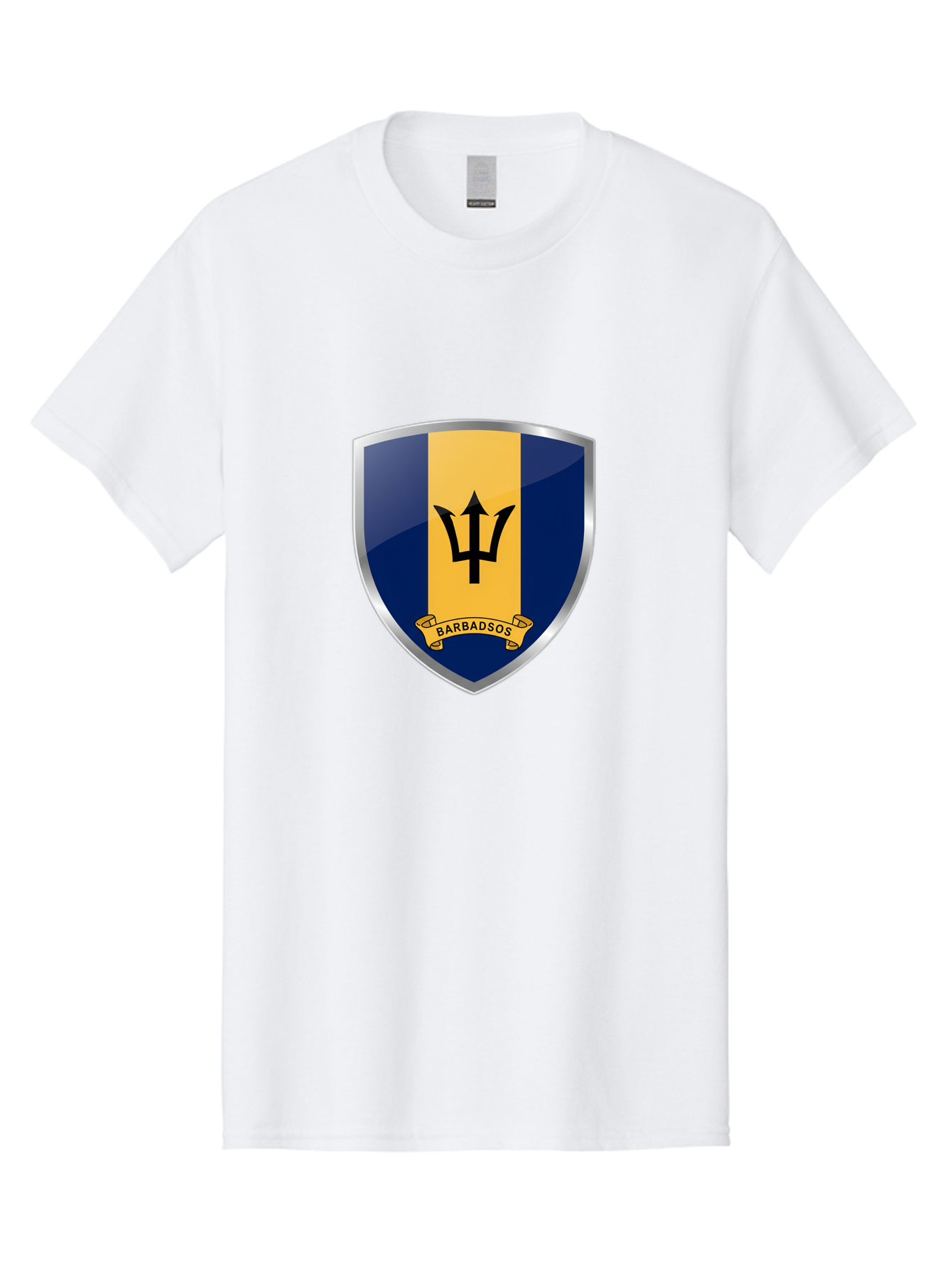 Barbados-Crest Men'S Graphic Tee, 100% Cotton, Comfortable Casual Summer Wear, Machine Washable, Vintage Camera, Old Camera, Antique Camera, Black Camera, Classic Photography, Photography Equipment, Nostalgic Device, Film Camera, Camera Art Bal753