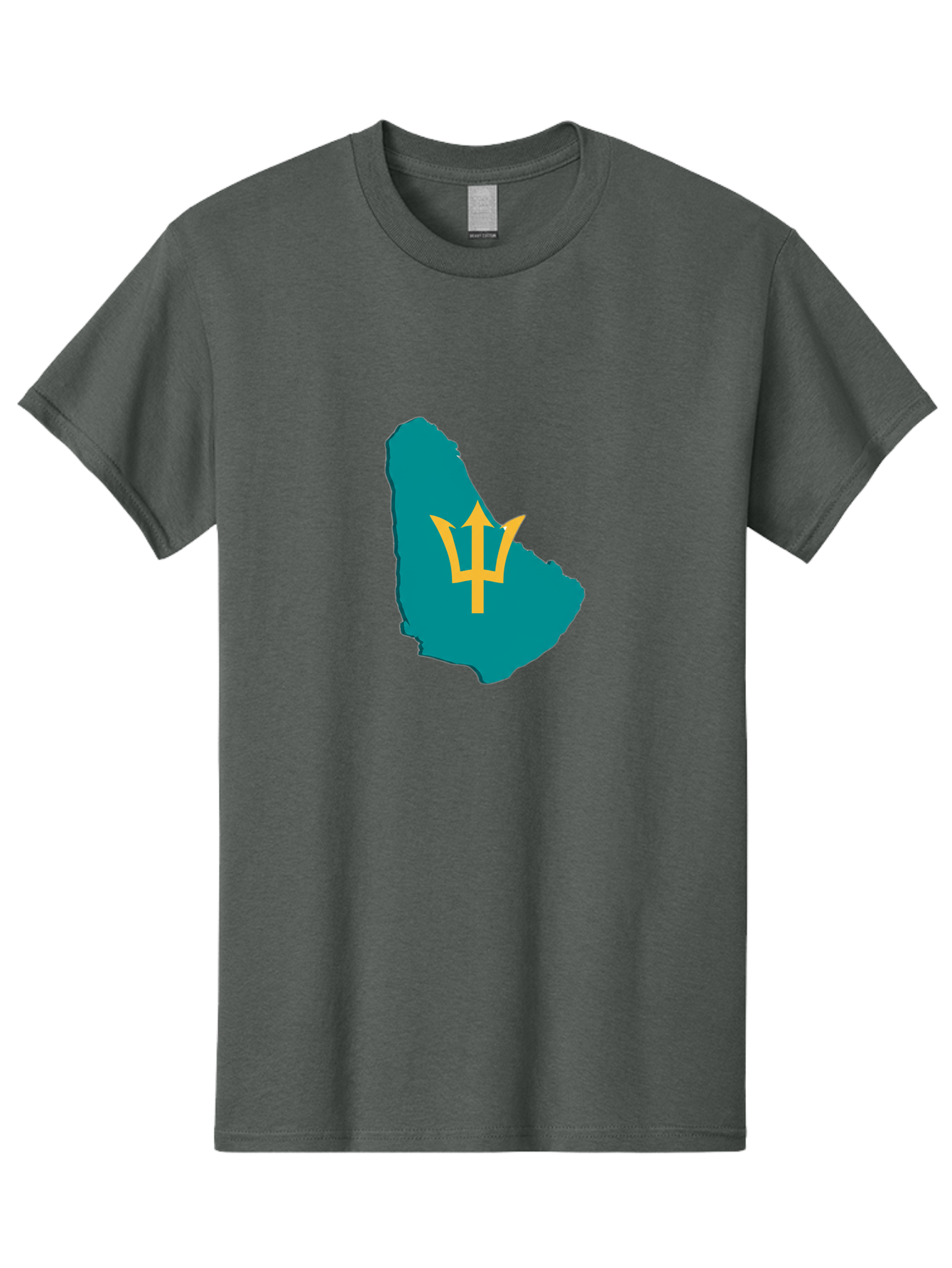 Barbados-Trident Men'S Graphic Tee, 100% Cotton, Comfortable Casual Summer Wear, Machine Washable, Vintage Camera, Old Camera, Antique Camera, Black Camera, Classic Photography, Photography Equipment, Nostalgic Device, Film Camera, Camera Art Bal754