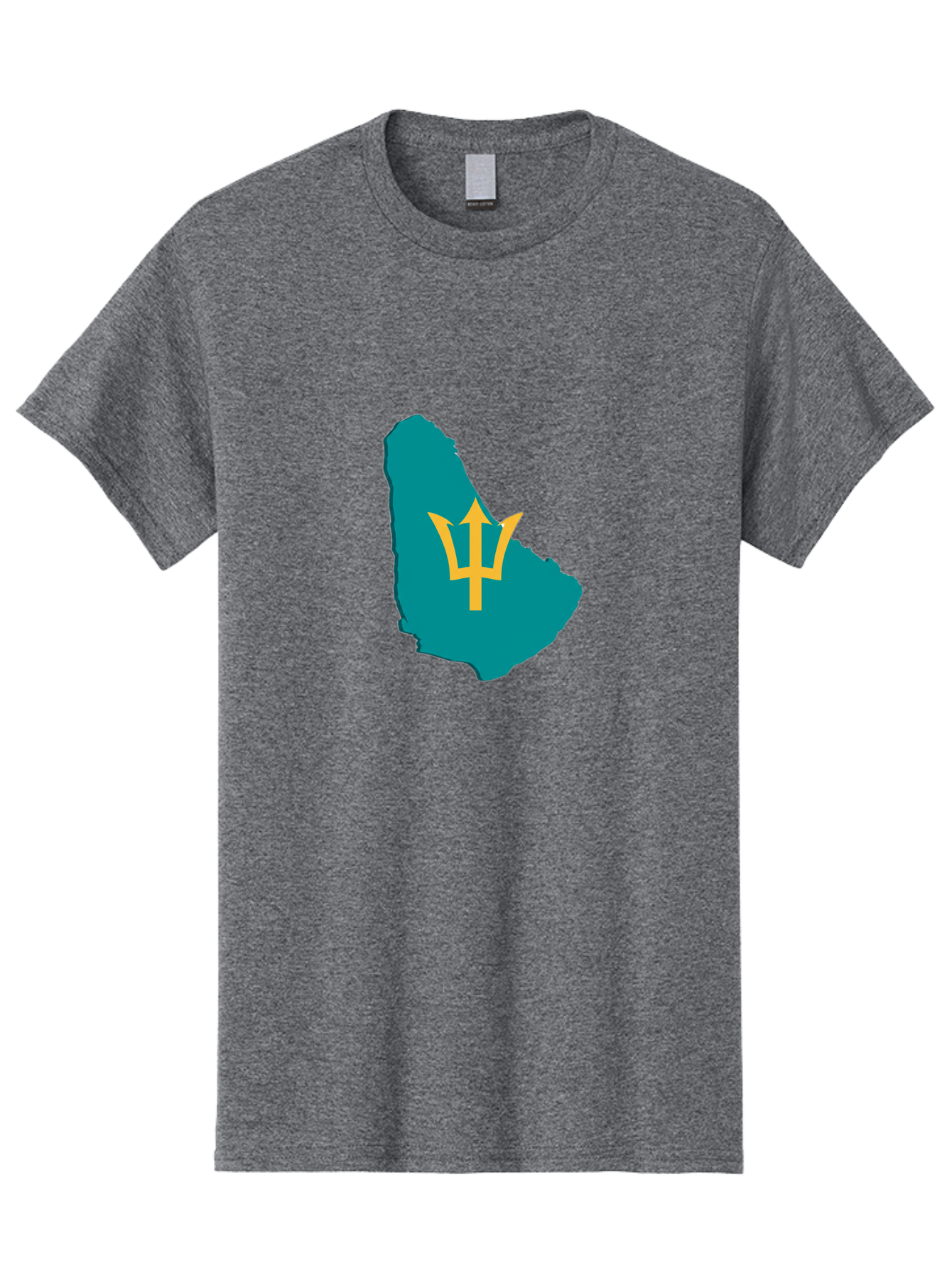 Barbados-Trident Men'S Graphic Tee, 100% Cotton, Comfortable Casual Summer Wear, Machine Washable, Vintage Camera, Old Camera, Antique Camera, Black Camera, Classic Photography, Photography Equipment, Nostalgic Device, Film Camera, Camera Art Bal754