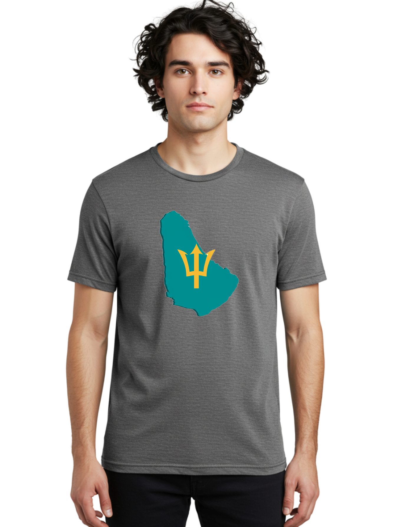 Barbados-Trident Men'S Graphic Tee, 100% Cotton, Comfortable Casual Summer Wear, Machine Washable, Vintage Camera, Old Camera, Antique Camera, Black Camera, Classic Photography, Photography Equipment, Nostalgic Device, Film Camera, Camera Art Bal754