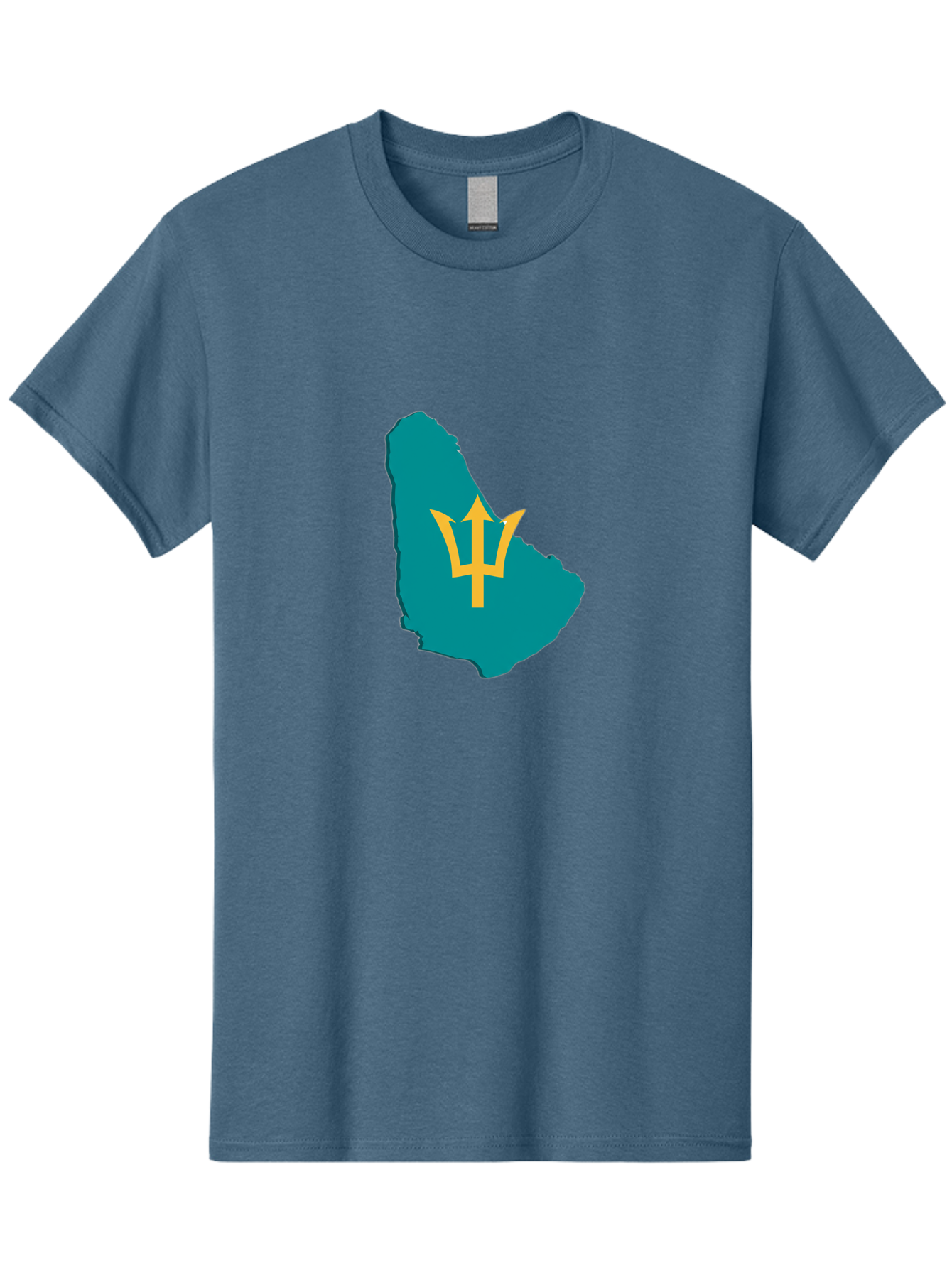 Barbados-Trident Men'S Graphic Tee, 100% Cotton, Comfortable Casual Summer Wear, Machine Washable, Vintage Camera, Old Camera, Antique Camera, Black Camera, Classic Photography, Photography Equipment, Nostalgic Device, Film Camera, Camera Art Bal754