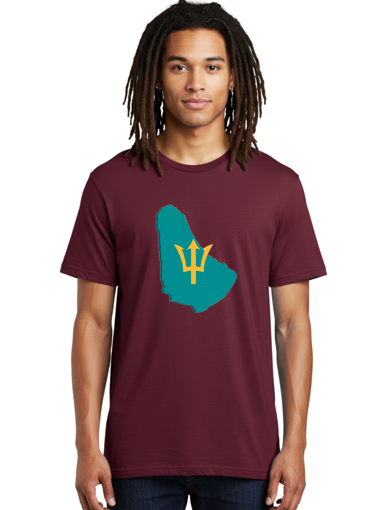 Barbados-Trident Men'S Graphic Tee, 100% Cotton, Comfortable Casual Summer Wear, Machine Washable, Vintage Camera, Old Camera, Antique Camera, Black Camera, Classic Photography, Photography Equipment, Nostalgic Device, Film Camera, Camera Art Bal754