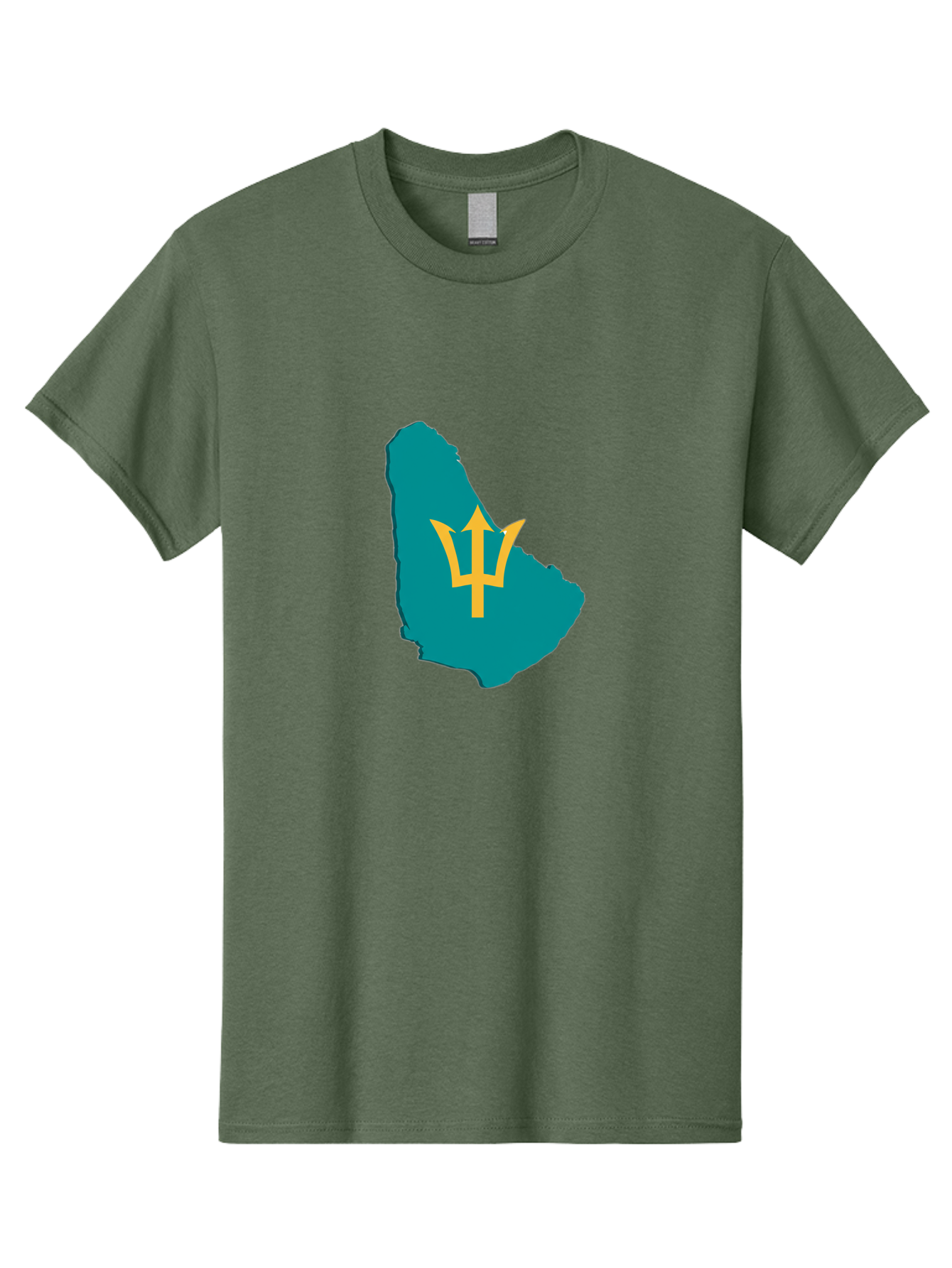 Barbados-Trident Men'S Graphic Tee, 100% Cotton, Comfortable Casual Summer Wear, Machine Washable, Vintage Camera, Old Camera, Antique Camera, Black Camera, Classic Photography, Photography Equipment, Nostalgic Device, Film Camera, Camera Art Bal754