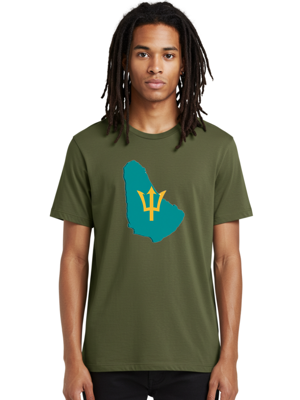 Barbados-Trident Men'S Graphic Tee, 100% Cotton, Comfortable Casual Summer Wear, Machine Washable, Vintage Camera, Old Camera, Antique Camera, Black Camera, Classic Photography, Photography Equipment, Nostalgic Device, Film Camera, Camera Art Bal754