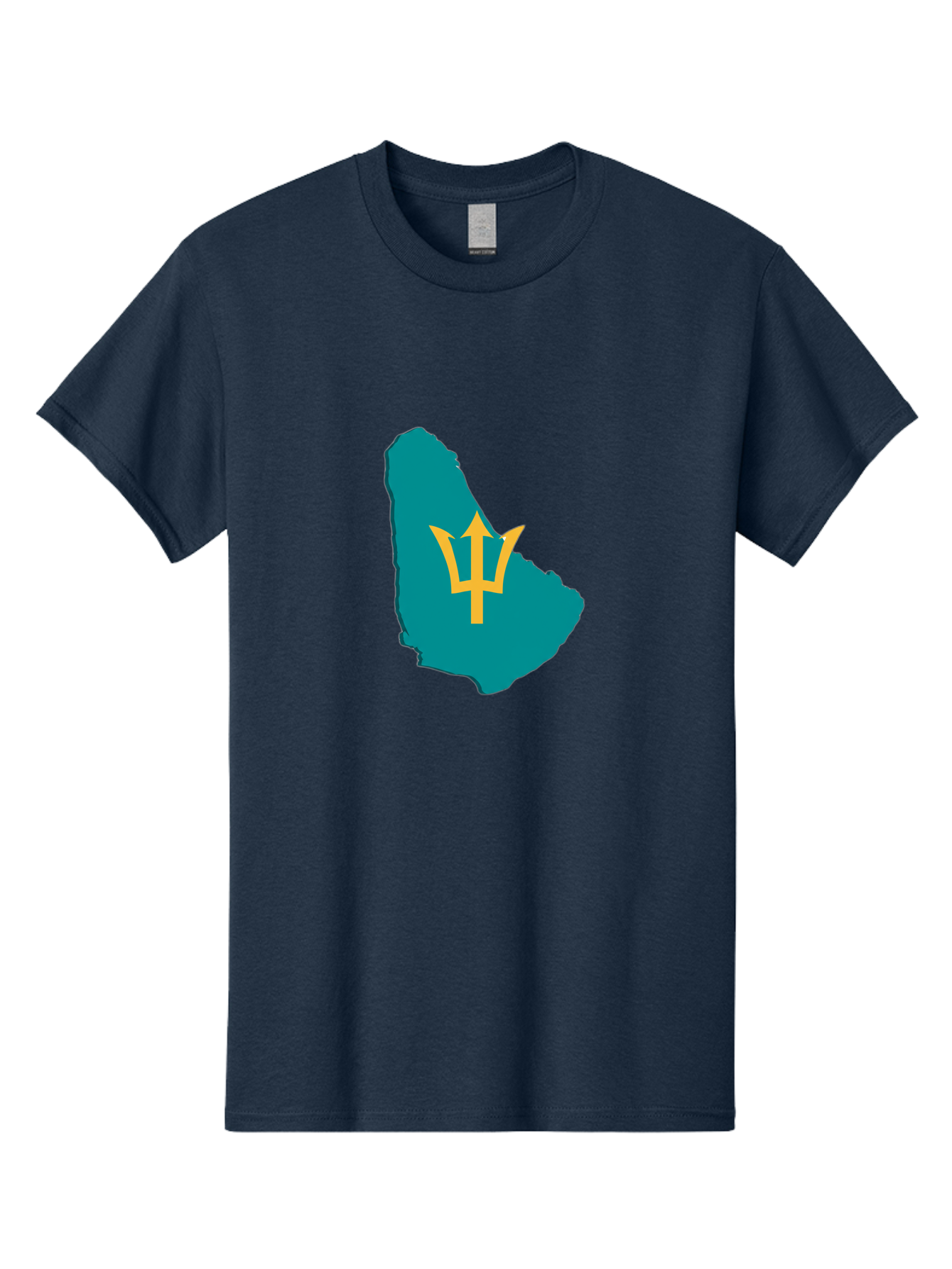 Barbados-Trident Men'S Graphic Tee, 100% Cotton, Comfortable Casual Summer Wear, Machine Washable, Vintage Camera, Old Camera, Antique Camera, Black Camera, Classic Photography, Photography Equipment, Nostalgic Device, Film Camera, Camera Art Bal754