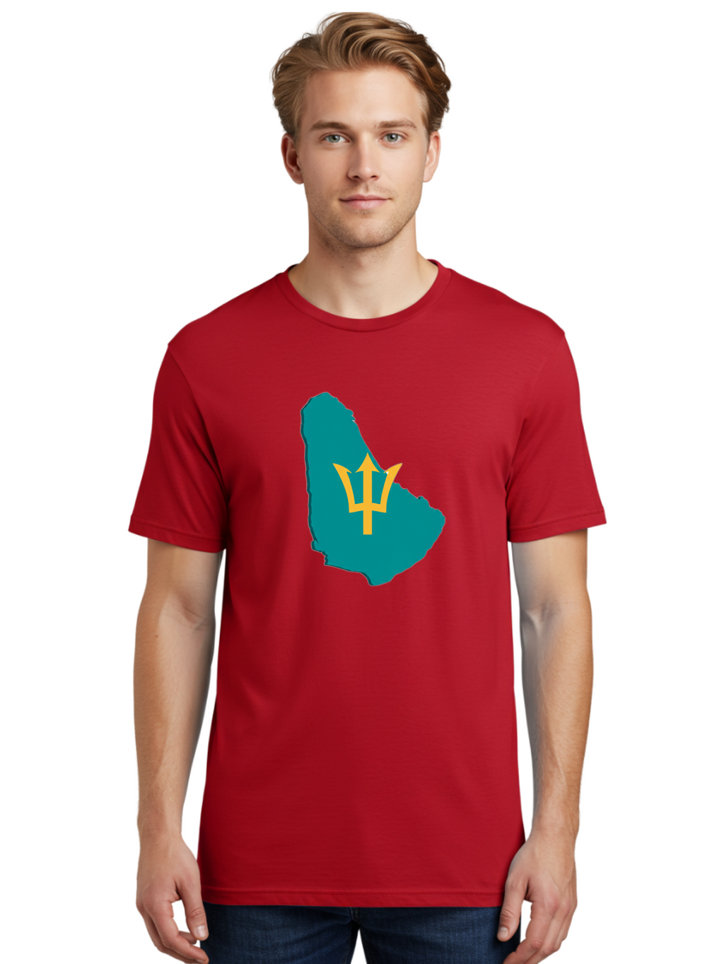Barbados-Trident Men'S Graphic Tee, 100% Cotton, Comfortable Casual Summer Wear, Machine Washable, Vintage Camera, Old Camera, Antique Camera, Black Camera, Classic Photography, Photography Equipment, Nostalgic Device, Film Camera, Camera Art Bal754