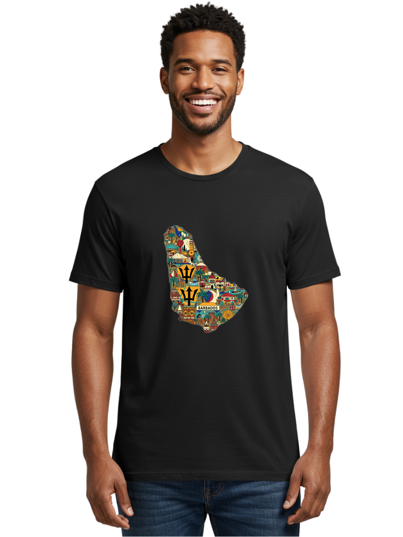 Barbados Men'S Graphic Tee, 100% Cotton, Comfortable Casual Summer Wear, Machine Washable, Vintage Camera, Old Camera, Antique Camera, Black Camera, Classic Photography, Photography Equipment, Nostalgic Device, Film Camera, Camera Art Bal755