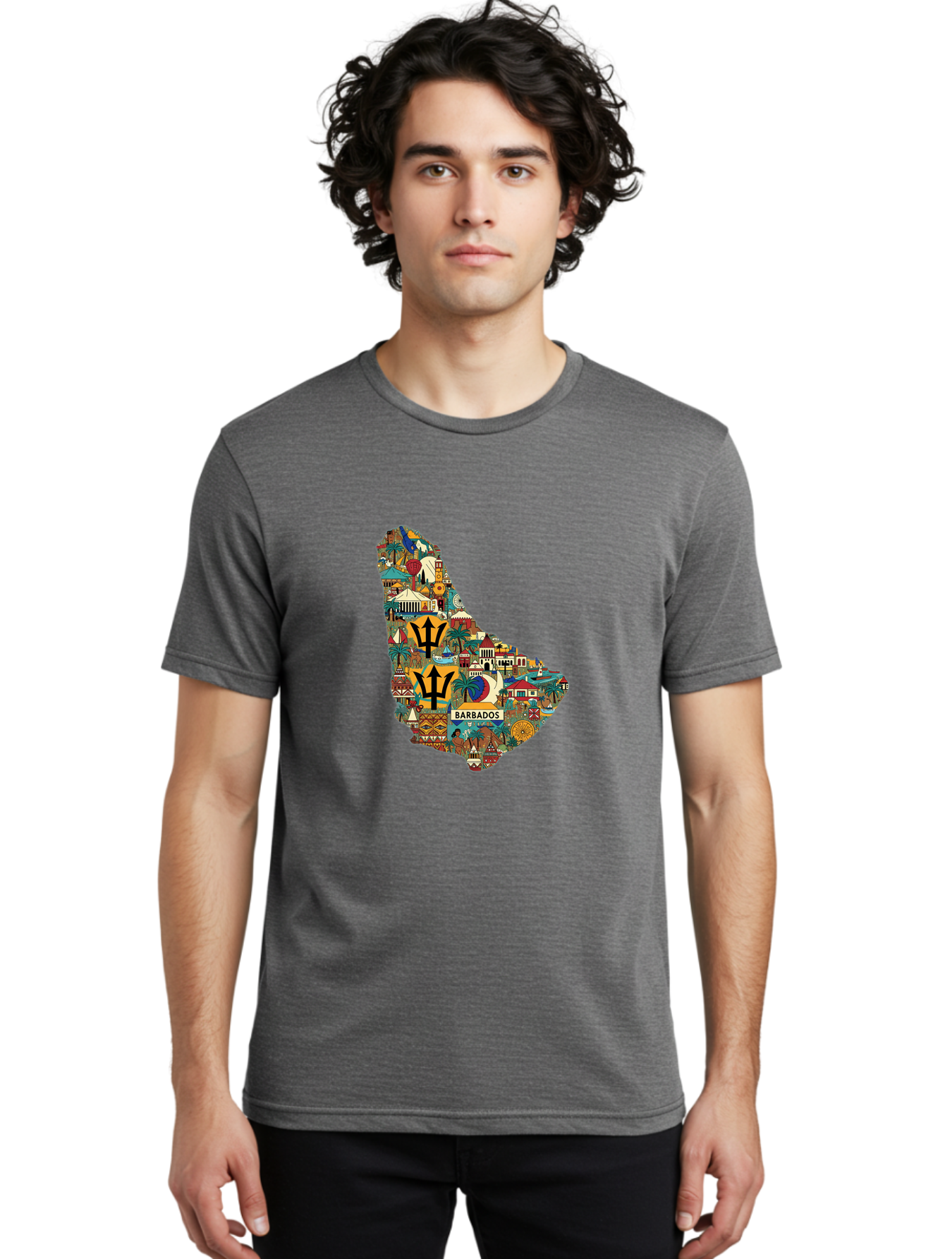 Barbados Men'S Graphic Tee, 100% Cotton, Comfortable Casual Summer Wear, Machine Washable, Vintage Camera, Old Camera, Antique Camera, Black Camera, Classic Photography, Photography Equipment, Nostalgic Device, Film Camera, Camera Art Bal755