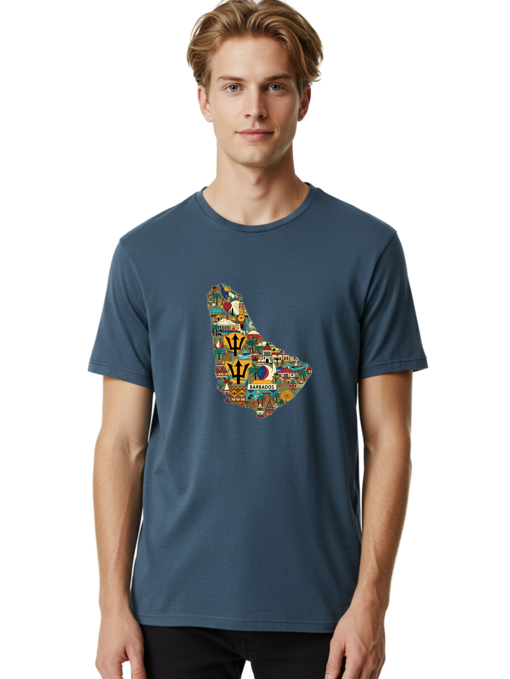 Barbados Men'S Graphic Tee, 100% Cotton, Comfortable Casual Summer Wear, Machine Washable, Vintage Camera, Old Camera, Antique Camera, Black Camera, Classic Photography, Photography Equipment, Nostalgic Device, Film Camera, Camera Art Bal755