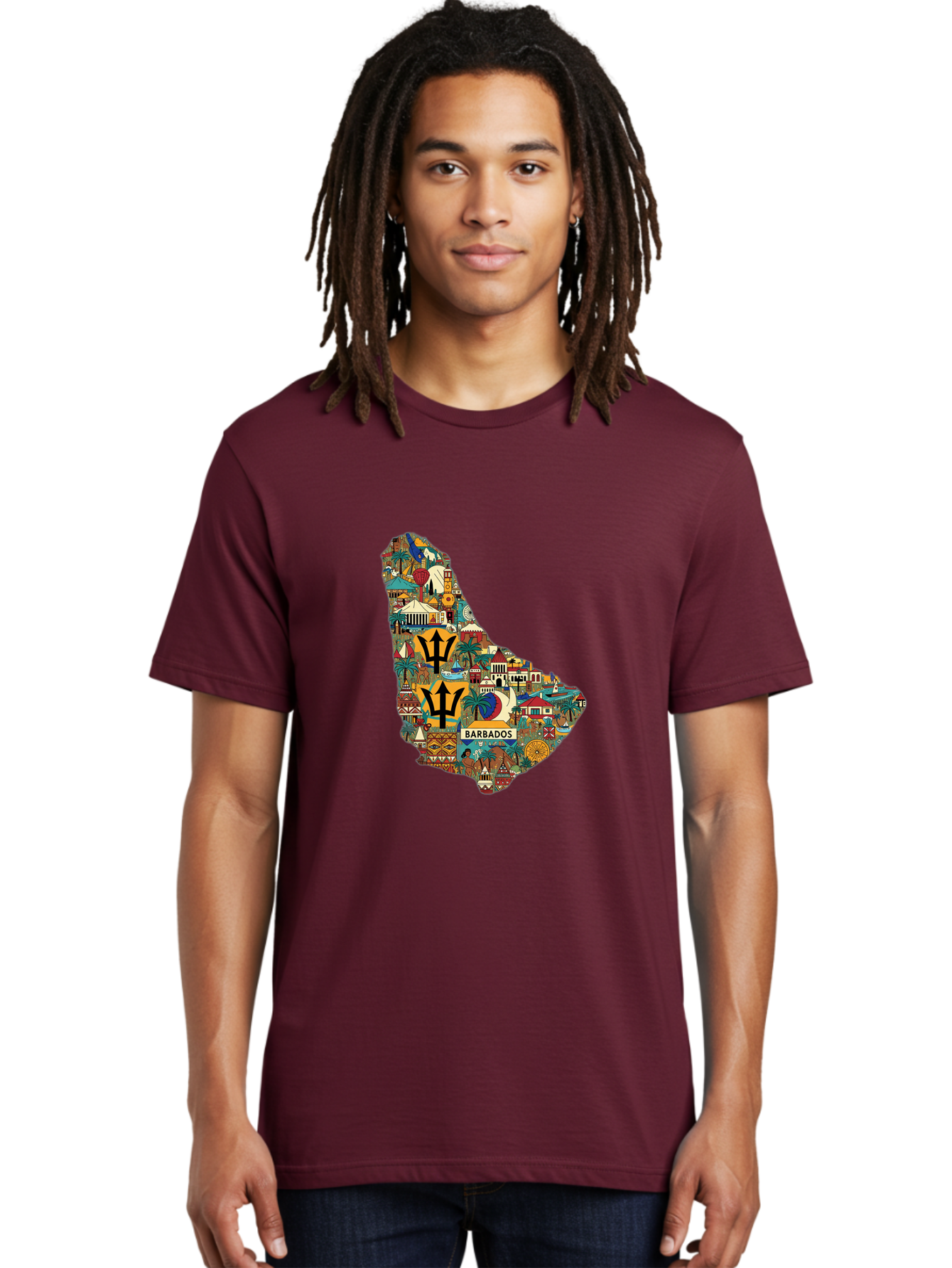 Barbados Men'S Graphic Tee, 100% Cotton, Comfortable Casual Summer Wear, Machine Washable, Vintage Camera, Old Camera, Antique Camera, Black Camera, Classic Photography, Photography Equipment, Nostalgic Device, Film Camera, Camera Art Bal755