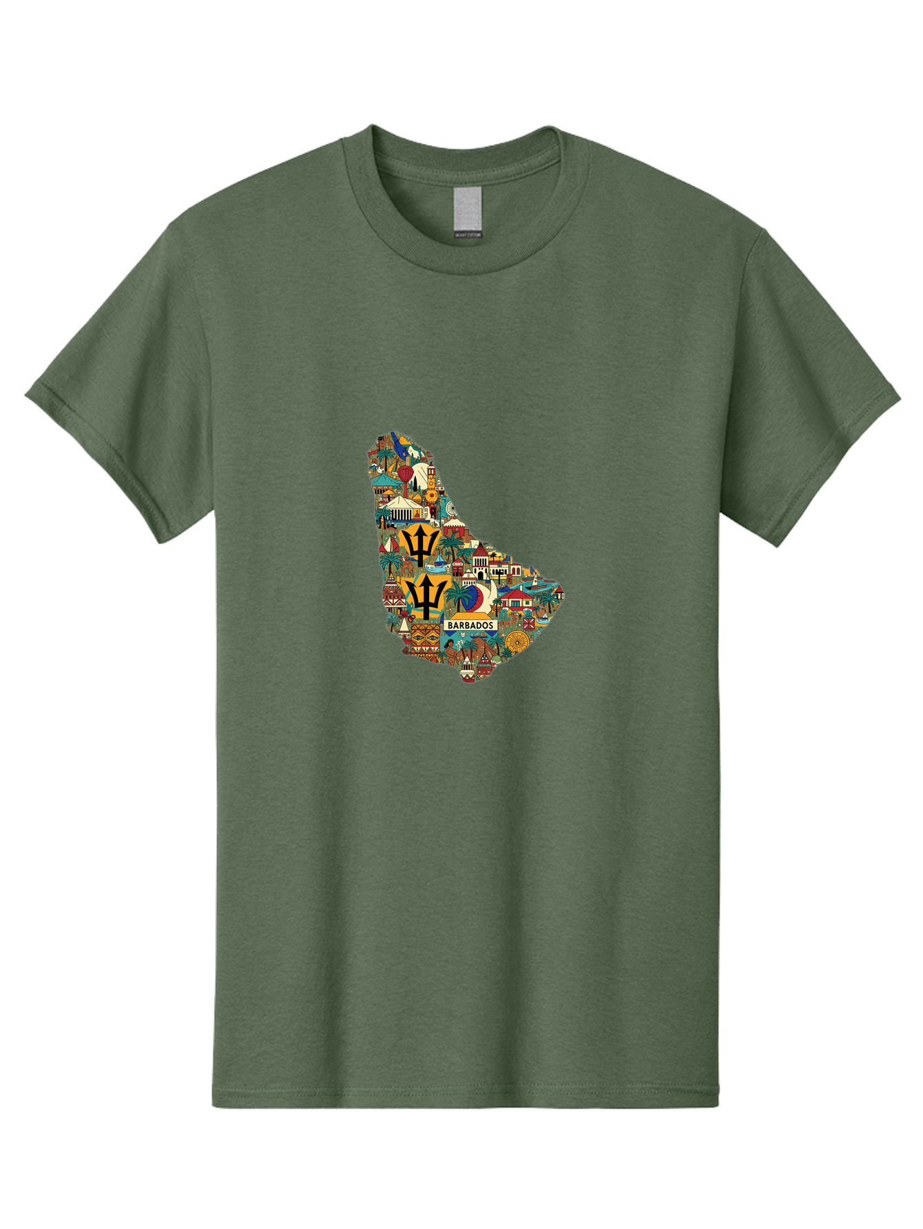 Barbados Men'S Graphic Tee, 100% Cotton, Comfortable Casual Summer Wear, Machine Washable, Vintage Camera, Old Camera, Antique Camera, Black Camera, Classic Photography, Photography Equipment, Nostalgic Device, Film Camera, Camera Art Bal755