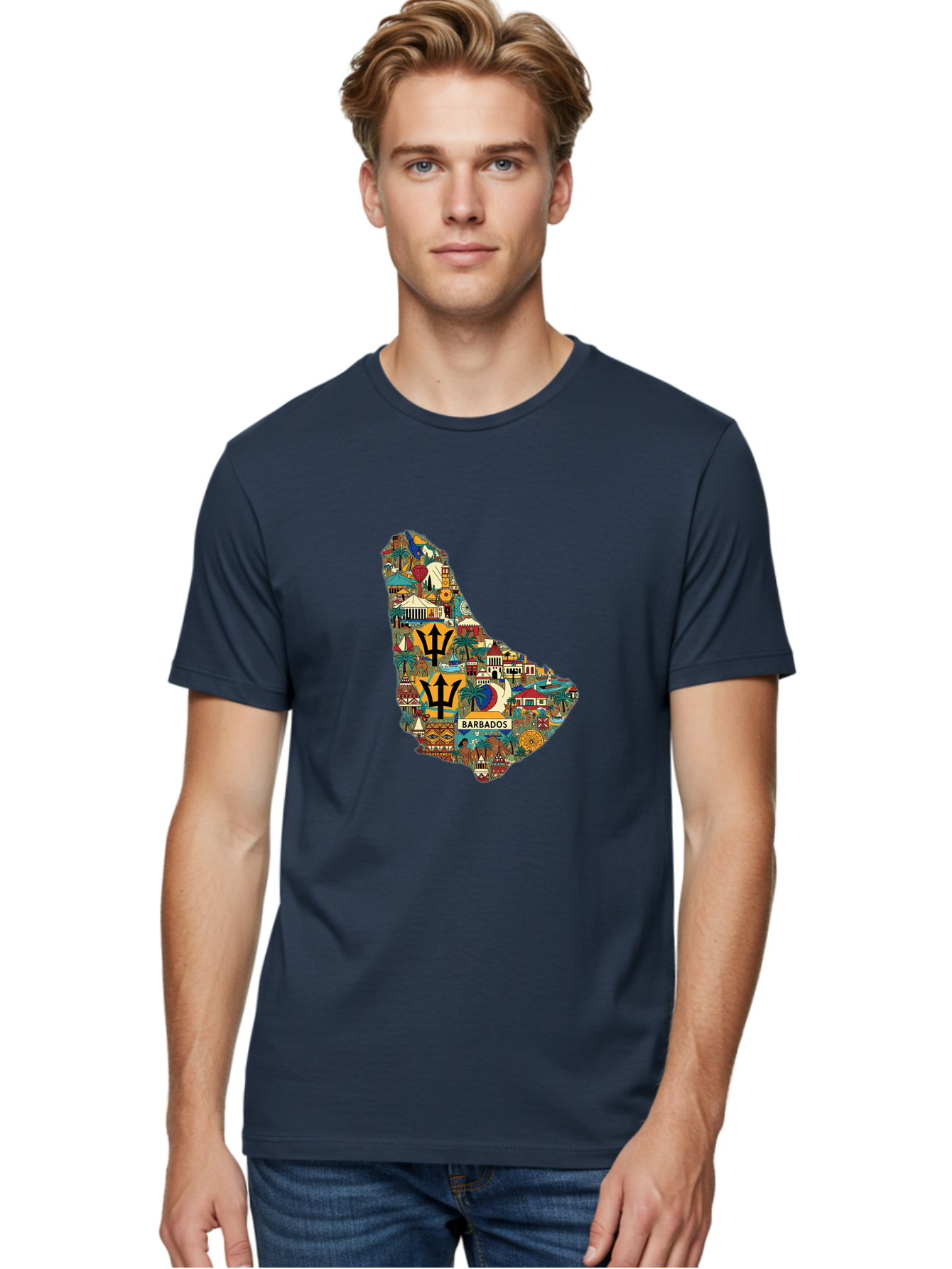 Barbados Men'S Graphic Tee, 100% Cotton, Comfortable Casual Summer Wear, Machine Washable, Vintage Camera, Old Camera, Antique Camera, Black Camera, Classic Photography, Photography Equipment, Nostalgic Device, Film Camera, Camera Art Bal755