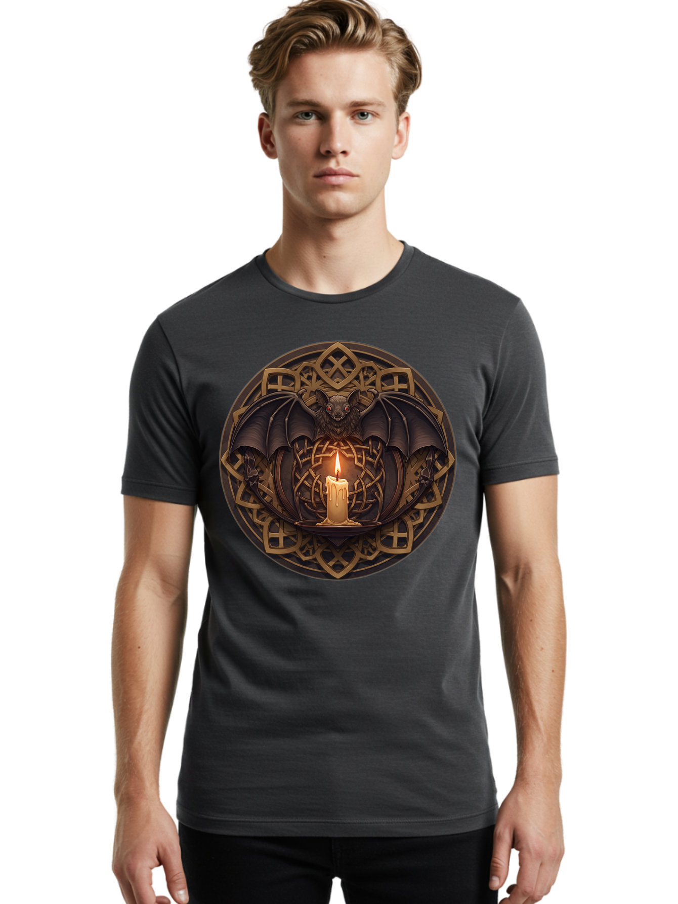 Bat-And-Candle Men'S Graphic Tee, 100% Cotton, Comfortable Casual Summer Wear, Machine Washable, Vintage Camera, Old Camera, Antique Camera, Black Camera, Classic Photography, Photography Equipment, Nostalgic Device, Film Camera, Camera Art Bal759