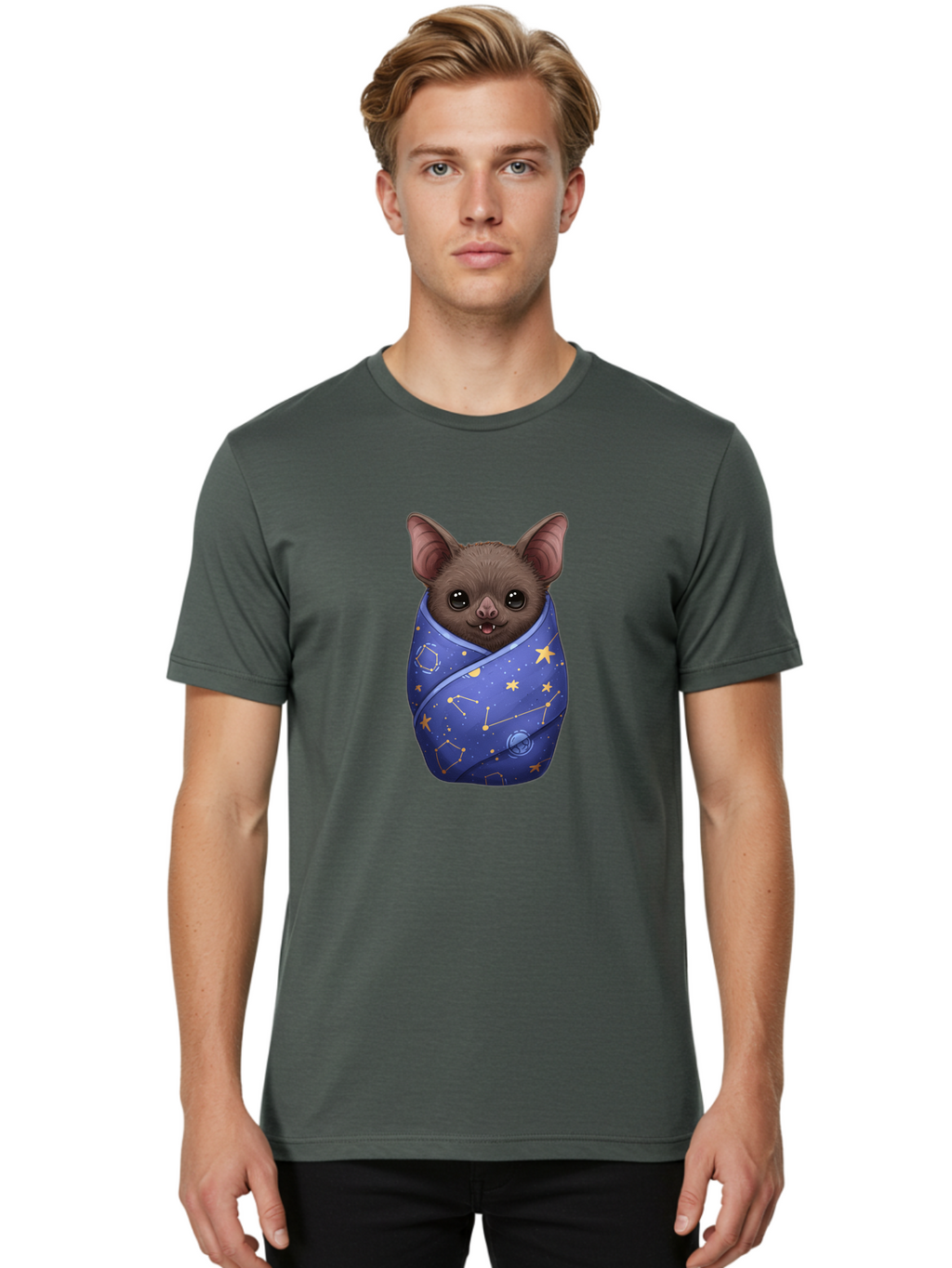 Bat-Constellation-Baby-Blanket Men'S Graphic Tee, 100% Cotton, Comfortable Casual Summer Wear, Machine Washable, Vintage Camera, Old Camera, Antique Camera, Black Camera, Classic Photography, Photography Equipment, Nostalgic Device, Bal760