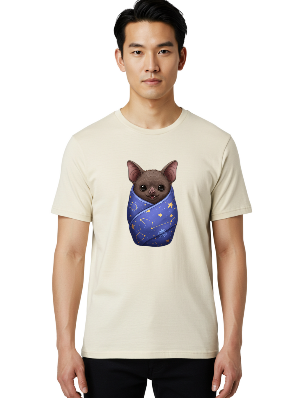 Bat-Constellation-Baby-Blanket Men'S Graphic Tee, 100% Cotton, Comfortable Casual Summer Wear, Machine Washable, Vintage Camera, Old Camera, Antique Camera, Black Camera, Classic Photography, Photography Equipment, Nostalgic Device, Bal760