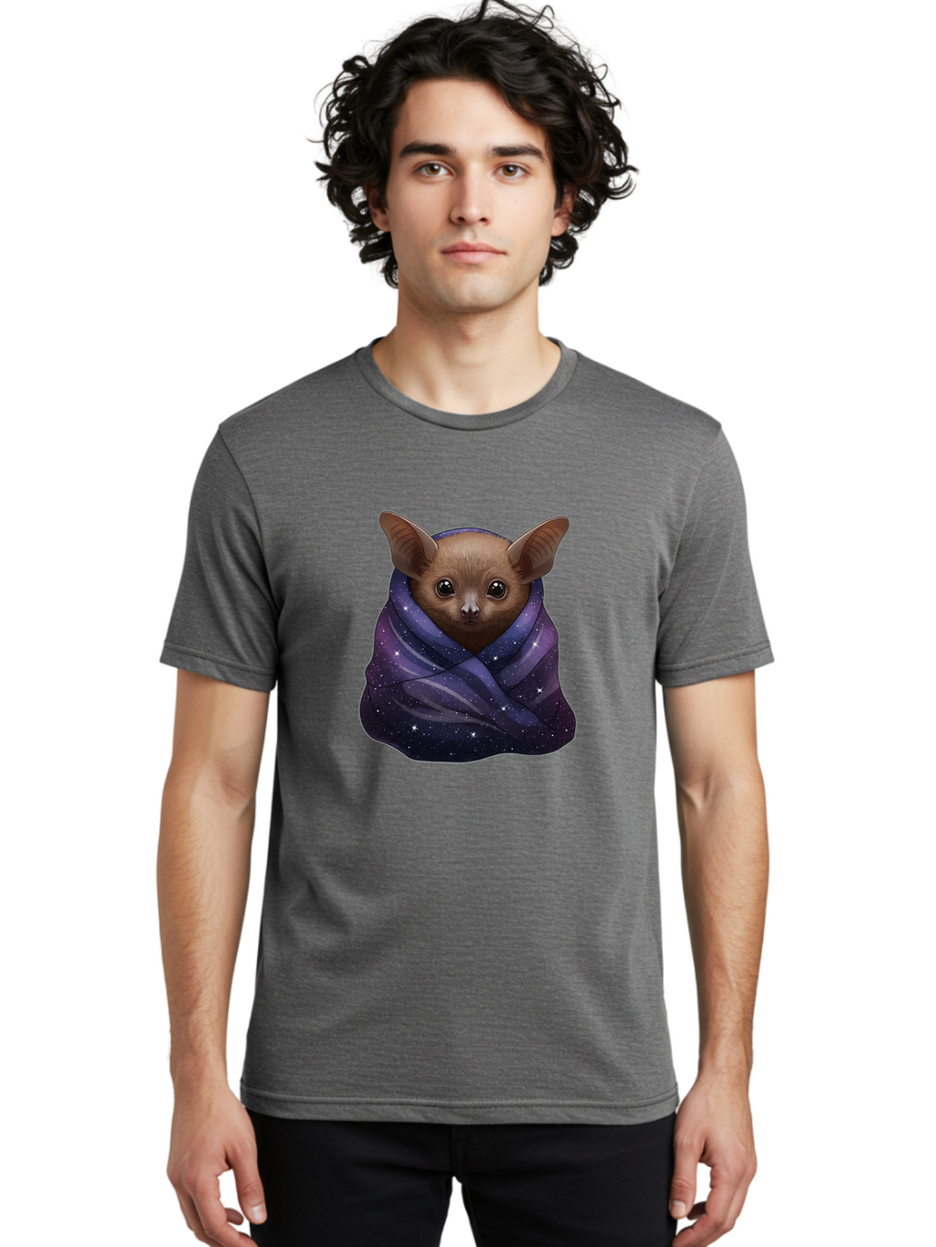 Bat-In-A-Starry-Blanket Men'S Graphic Tee, 100% Cotton, Comfortable Casual Summer Wear, Machine Washable, Vintage Camera, Old Camera, Antique Camera, Black Camera, Classic Photography, Photography Equipment, Nostalgic Device, Film Camera, Bal762