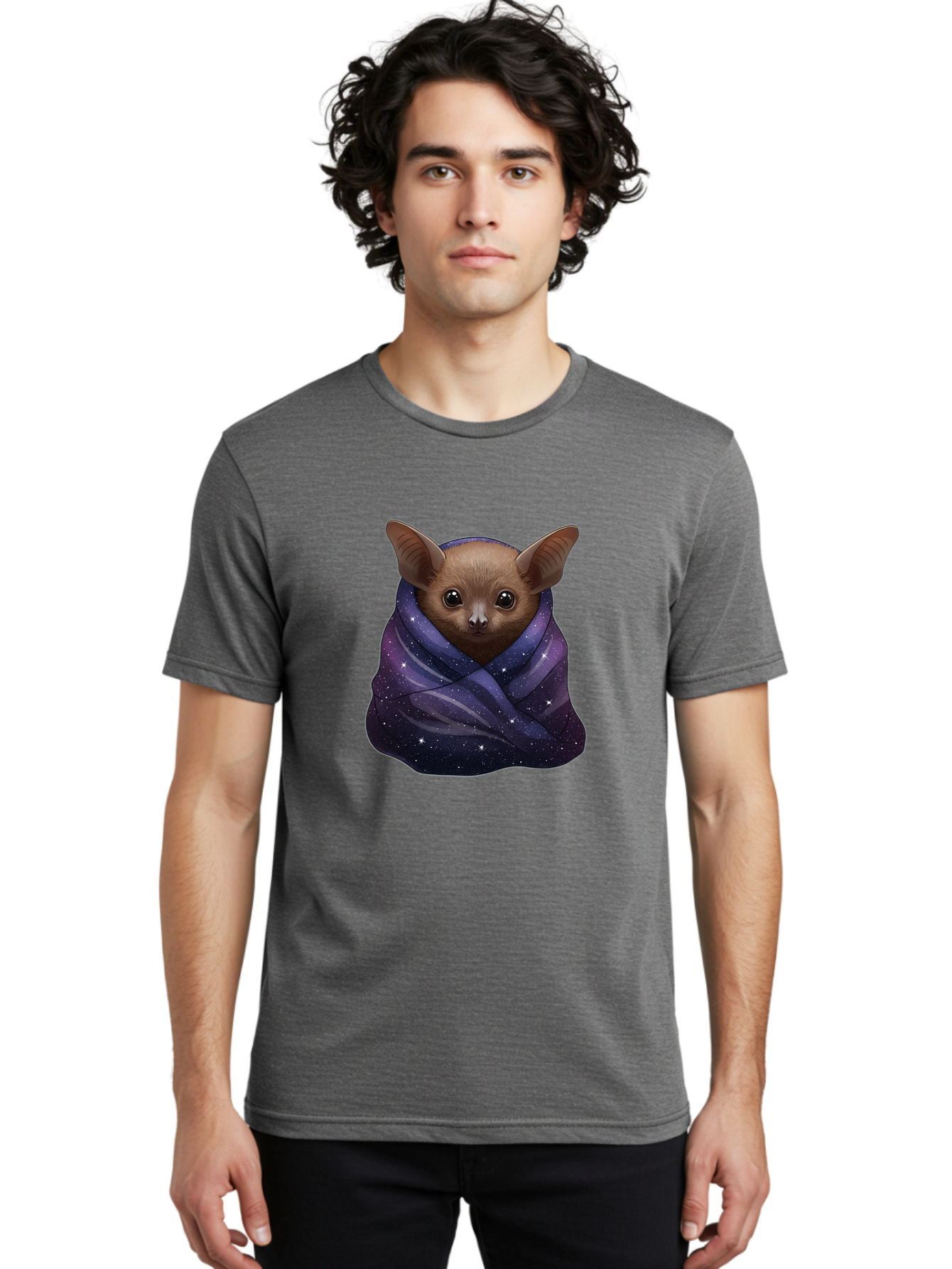 Bat-In-A-Starry-Blanket Men'S Graphic Tee, 100% Cotton, Comfortable Casual Summer Wear, Machine Washable, Vintage Camera, Old Camera, Antique Camera, Black Camera, Classic Photography, Photography Equipment, Nostalgic Device, Film Camera, Bal762
