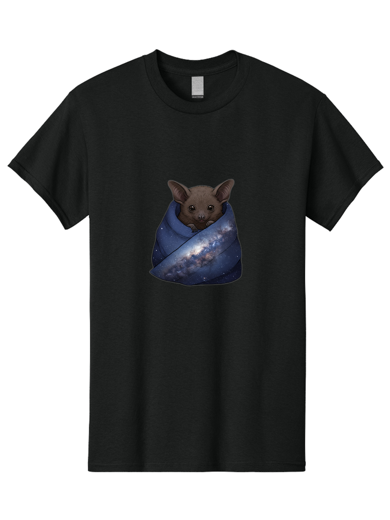 Bat-In-Galaxy-Blanket Men'S Graphic Tee, 100% Cotton, Comfortable Casual Summer Wear, Machine Washable, Vintage Camera, Old Camera, Antique Camera, Black Camera, Classic Photography, Photography Equipment, Nostalgic Device, Film Camera, Bal763