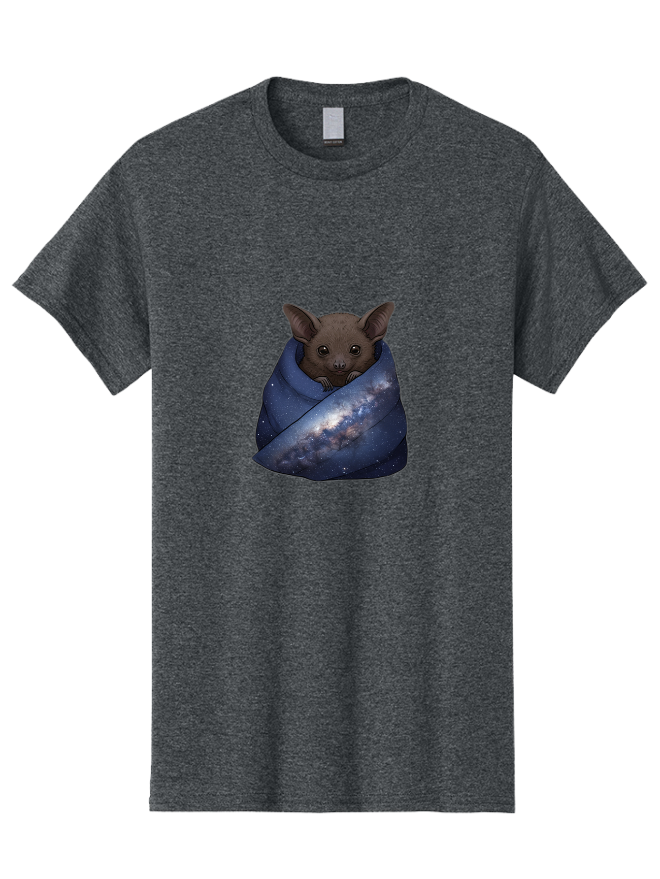 Bat-In-Galaxy-Blanket Men'S Graphic Tee, 100% Cotton, Comfortable Casual Summer Wear, Machine Washable, Vintage Camera, Old Camera, Antique Camera, Black Camera, Classic Photography, Photography Equipment, Nostalgic Device, Film Camera, Bal763