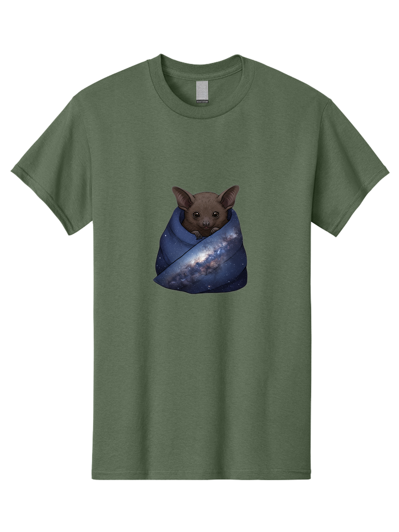 Bat-In-Galaxy-Blanket Men'S Graphic Tee, 100% Cotton, Comfortable Casual Summer Wear, Machine Washable, Vintage Camera, Old Camera, Antique Camera, Black Camera, Classic Photography, Photography Equipment, Nostalgic Device, Film Camera, Bal763