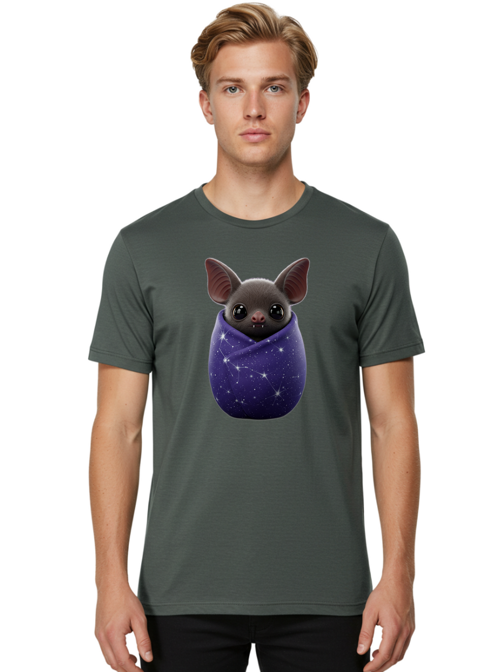Bat-In-Purple-Cocoon Men'S Graphic Tee, 100% Cotton, Comfortable Casual Summer Wear, Machine Washable, Vintage Camera, Old Camera, Antique Camera, Black Camera, Classic Photography, Photography Equipment, Nostalgic Device, Film Camera, Bal764
