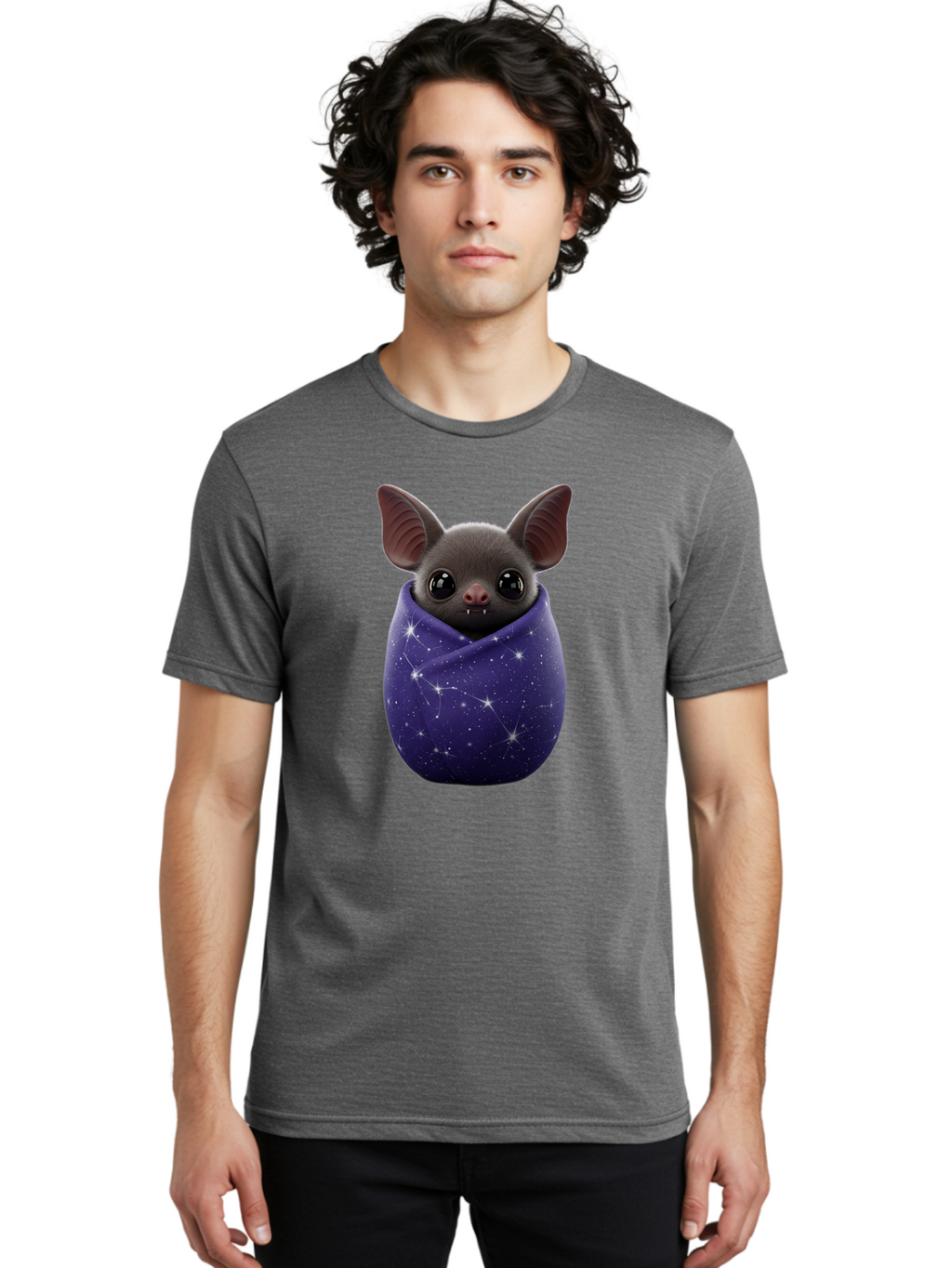 Bat-In-Purple-Cocoon Men'S Graphic Tee, 100% Cotton, Comfortable Casual Summer Wear, Machine Washable, Vintage Camera, Old Camera, Antique Camera, Black Camera, Classic Photography, Photography Equipment, Nostalgic Device, Film Camera, Bal764