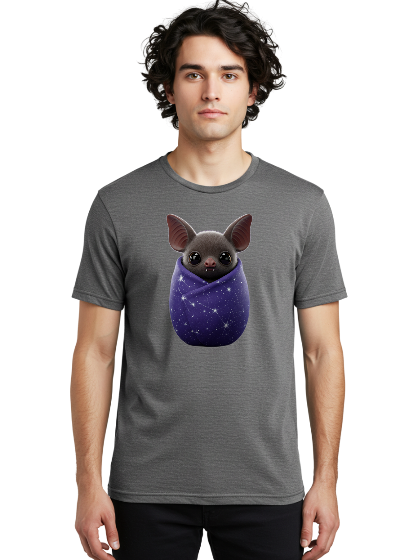 Bat-In-Purple-Cocoon Men'S Graphic Tee, 100% Cotton, Comfortable Casual Summer Wear, Machine Washable, Vintage Camera, Old Camera, Antique Camera, Black Camera, Classic Photography, Photography Equipment, Nostalgic Device, Film Camera, Bal764