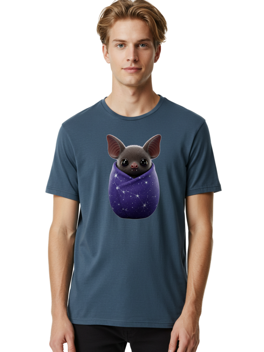 Bat-In-Purple-Cocoon Men'S Graphic Tee, 100% Cotton, Comfortable Casual Summer Wear, Machine Washable, Vintage Camera, Old Camera, Antique Camera, Black Camera, Classic Photography, Photography Equipment, Nostalgic Device, Film Camera, Bal764