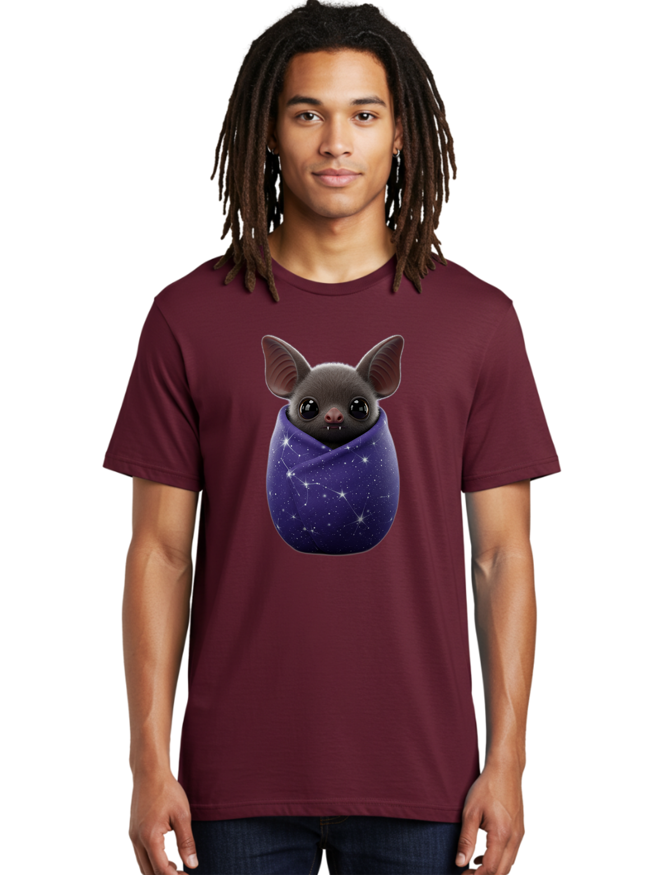 Bat-In-Purple-Cocoon Men'S Graphic Tee, 100% Cotton, Comfortable Casual Summer Wear, Machine Washable, Vintage Camera, Old Camera, Antique Camera, Black Camera, Classic Photography, Photography Equipment, Nostalgic Device, Film Camera, Bal764