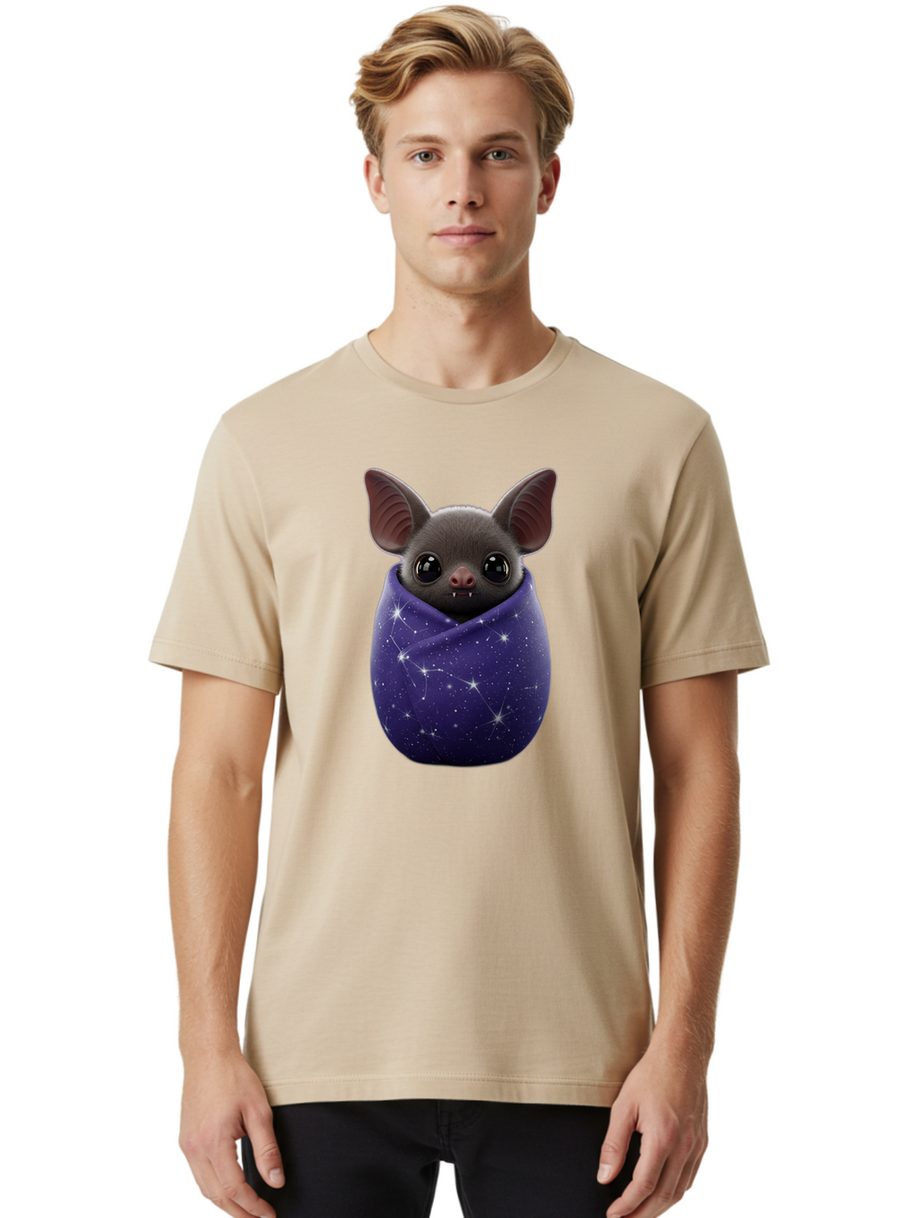 Bat-In-Purple-Cocoon Men'S Graphic Tee, 100% Cotton, Comfortable Casual Summer Wear, Machine Washable, Vintage Camera, Old Camera, Antique Camera, Black Camera, Classic Photography, Photography Equipment, Nostalgic Device, Film Camera, Bal764