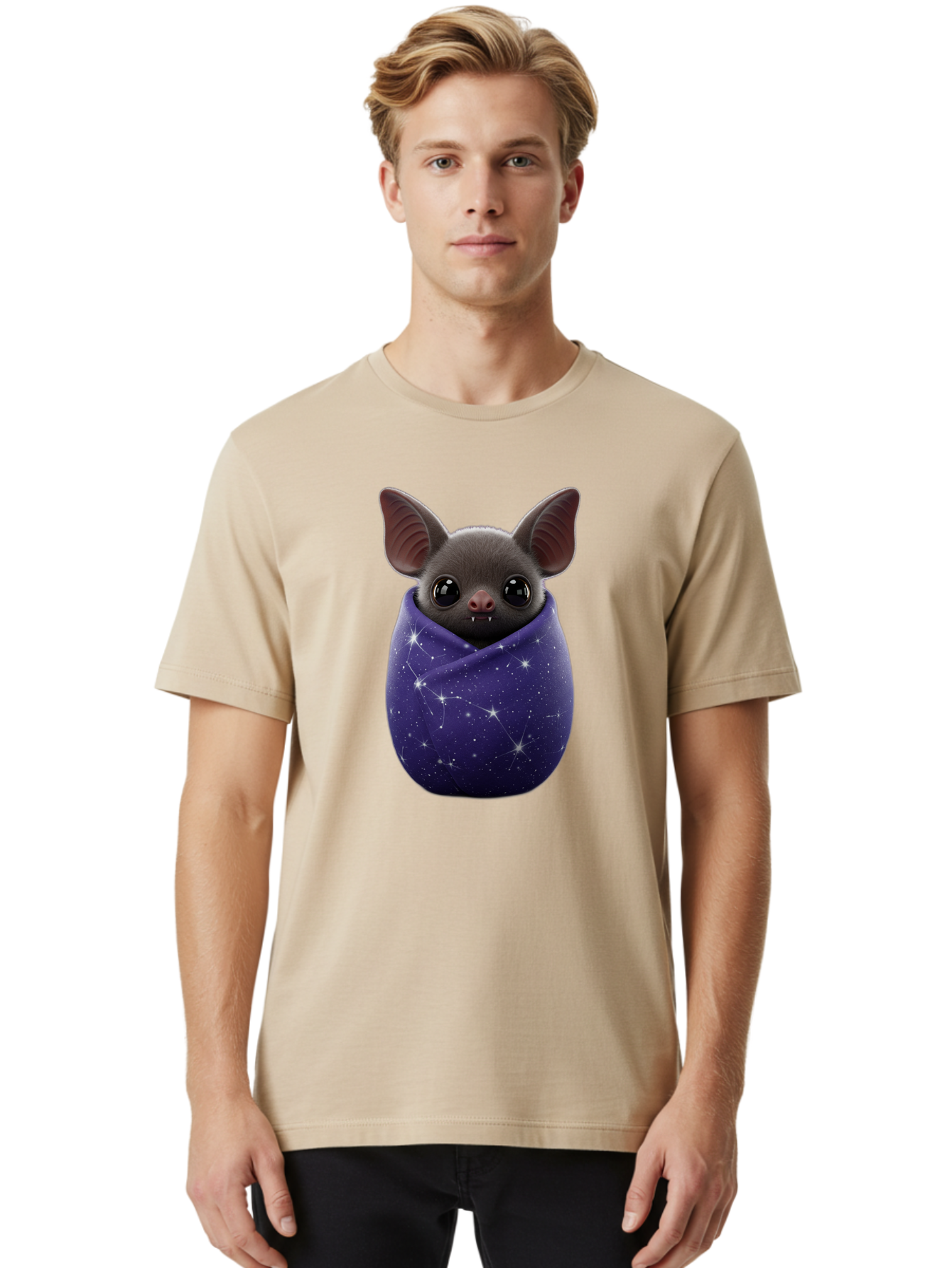 Bat-In-Purple-Cocoon Men'S Graphic Tee, 100% Cotton, Comfortable Casual Summer Wear, Machine Washable, Vintage Camera, Old Camera, Antique Camera, Black Camera, Classic Photography, Photography Equipment, Nostalgic Device, Film Camera, Bal764