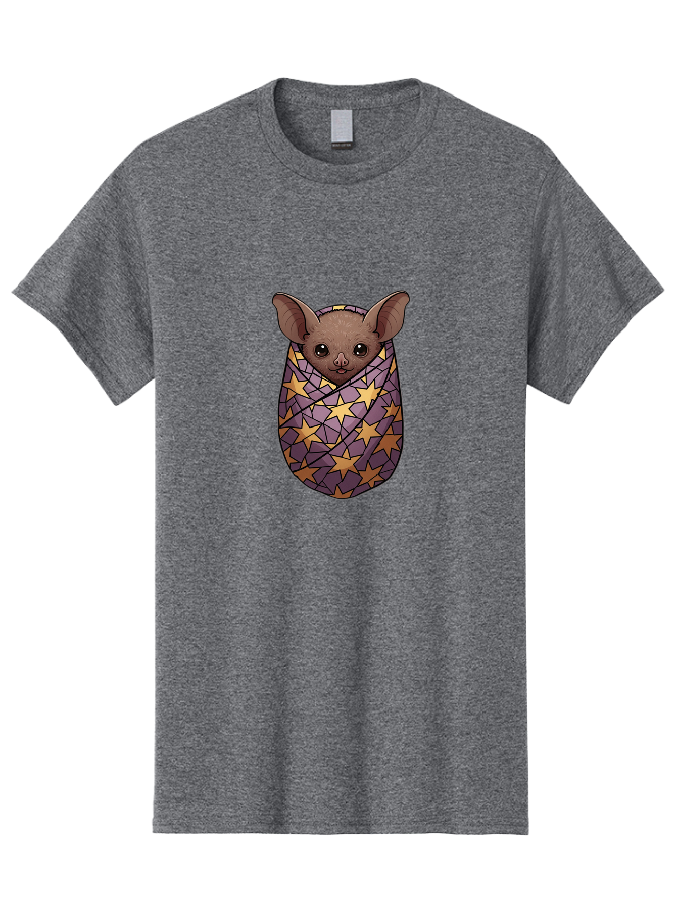 Bat-In-Stars-Blanket-1 Men'S Graphic Tee, 100% Cotton, Comfortable Casual Summer Wear, Machine Washable, Vintage Camera, Old Camera, Antique Camera, Black Camera, Classic Photography, Photography Equipment, Nostalgic Device, Film Camera, Bal766