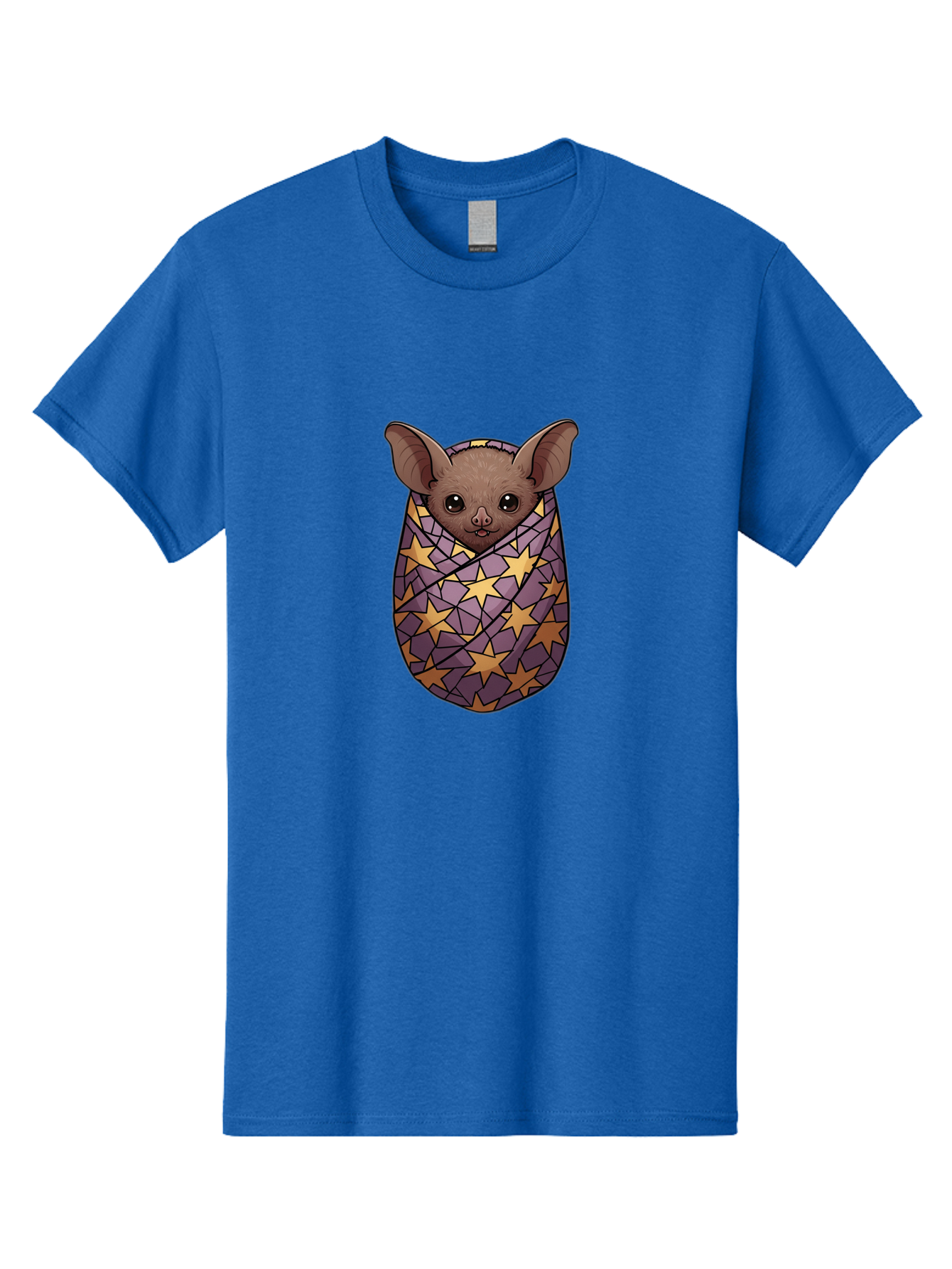 Bat-In-Stars-Blanket-1 Men'S Graphic Tee, 100% Cotton, Comfortable Casual Summer Wear, Machine Washable, Vintage Camera, Old Camera, Antique Camera, Black Camera, Classic Photography, Photography Equipment, Nostalgic Device, Film Camera, Bal766