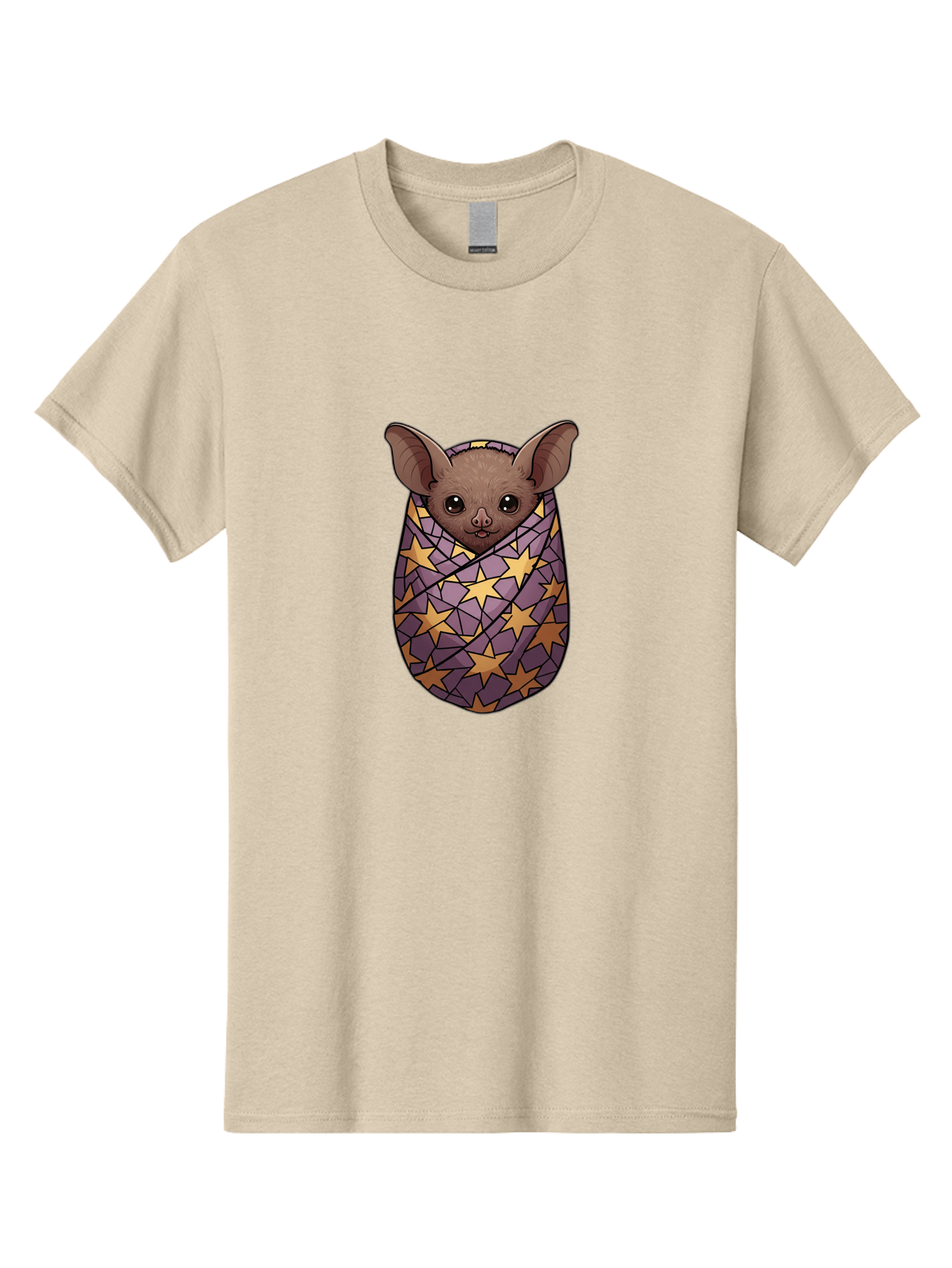 Bat-In-Stars-Blanket-1 Men'S Graphic Tee, 100% Cotton, Comfortable Casual Summer Wear, Machine Washable, Vintage Camera, Old Camera, Antique Camera, Black Camera, Classic Photography, Photography Equipment, Nostalgic Device, Film Camera, Bal766