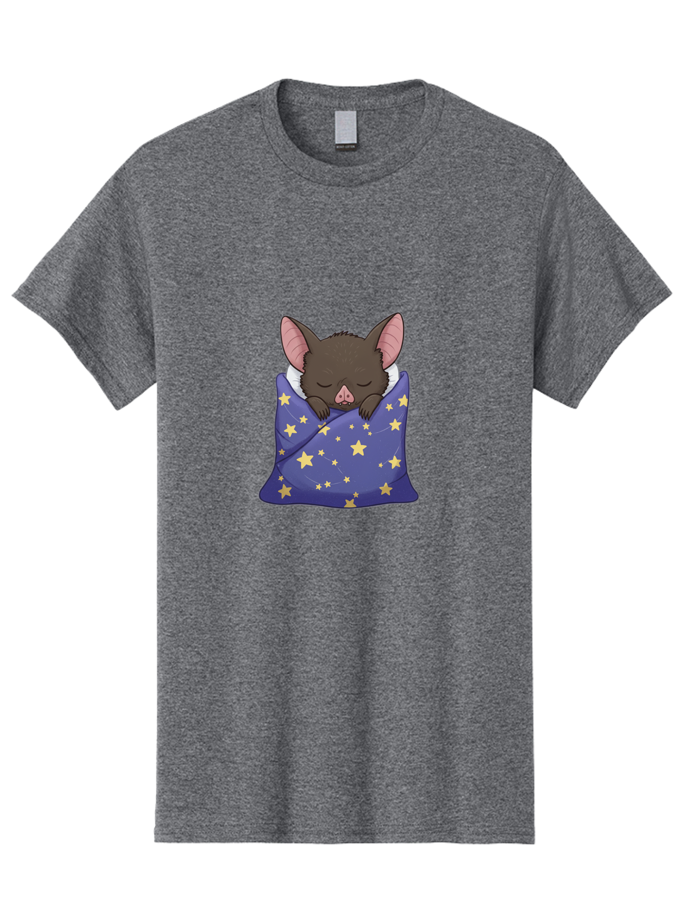 Bat-In-Stars-Blanket Men'S Graphic Tee, 100% Cotton, Comfortable Casual Summer Wear, Machine Washable, Vintage Camera, Old Camera, Antique Camera, Black Camera, Classic Photography, Photography Equipment, Nostalgic Device, Film Camera, Bal767