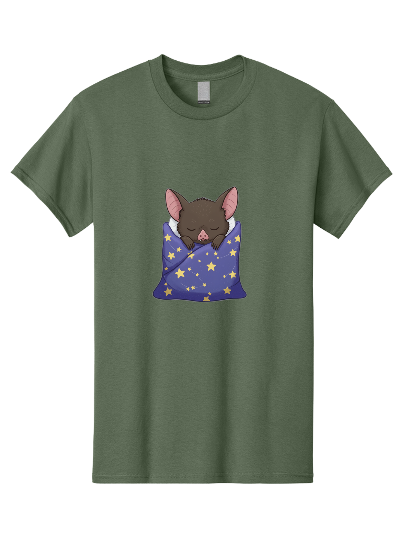 Bat-In-Stars-Blanket Men'S Graphic Tee, 100% Cotton, Comfortable Casual Summer Wear, Machine Washable, Vintage Camera, Old Camera, Antique Camera, Black Camera, Classic Photography, Photography Equipment, Nostalgic Device, Film Camera, Bal767