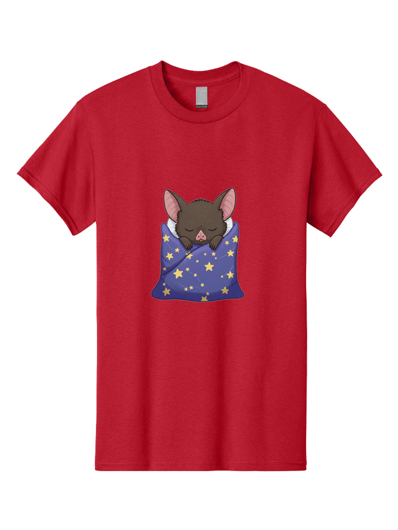 Bat-In-Stars-Blanket Men'S Graphic Tee, 100% Cotton, Comfortable Casual Summer Wear, Machine Washable, Vintage Camera, Old Camera, Antique Camera, Black Camera, Classic Photography, Photography Equipment, Nostalgic Device, Film Camera, Bal767