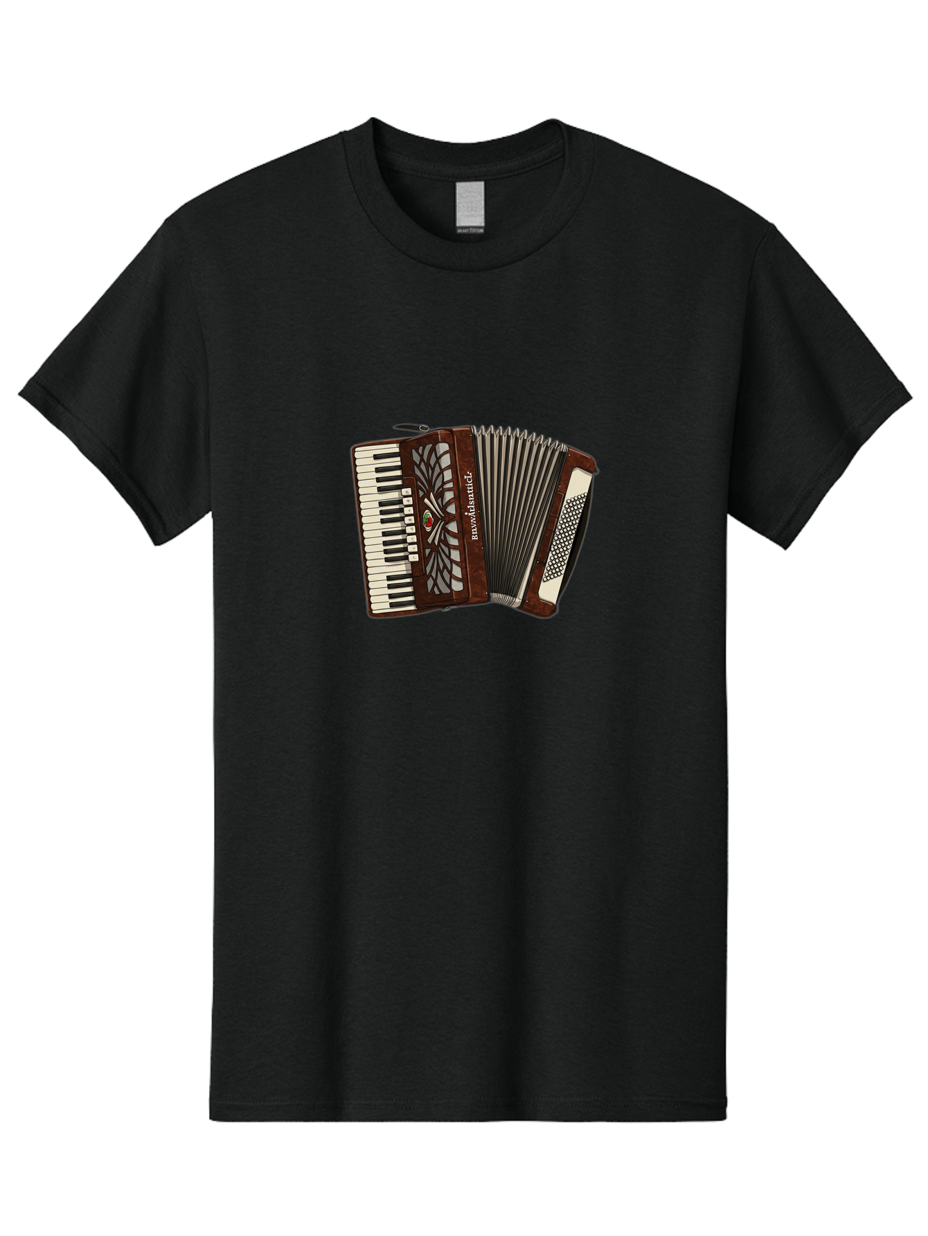 Bavaria-Accordian Men'S Graphic Tee, 100% Cotton, Comfortable Casual Summer Wear, Machine Washable, Vintage Camera, Old Camera, Antique Camera, Black Camera, Classic Photography, Photography Equipment, Nostalgic Device, Film Camera, Camera Art Bal772