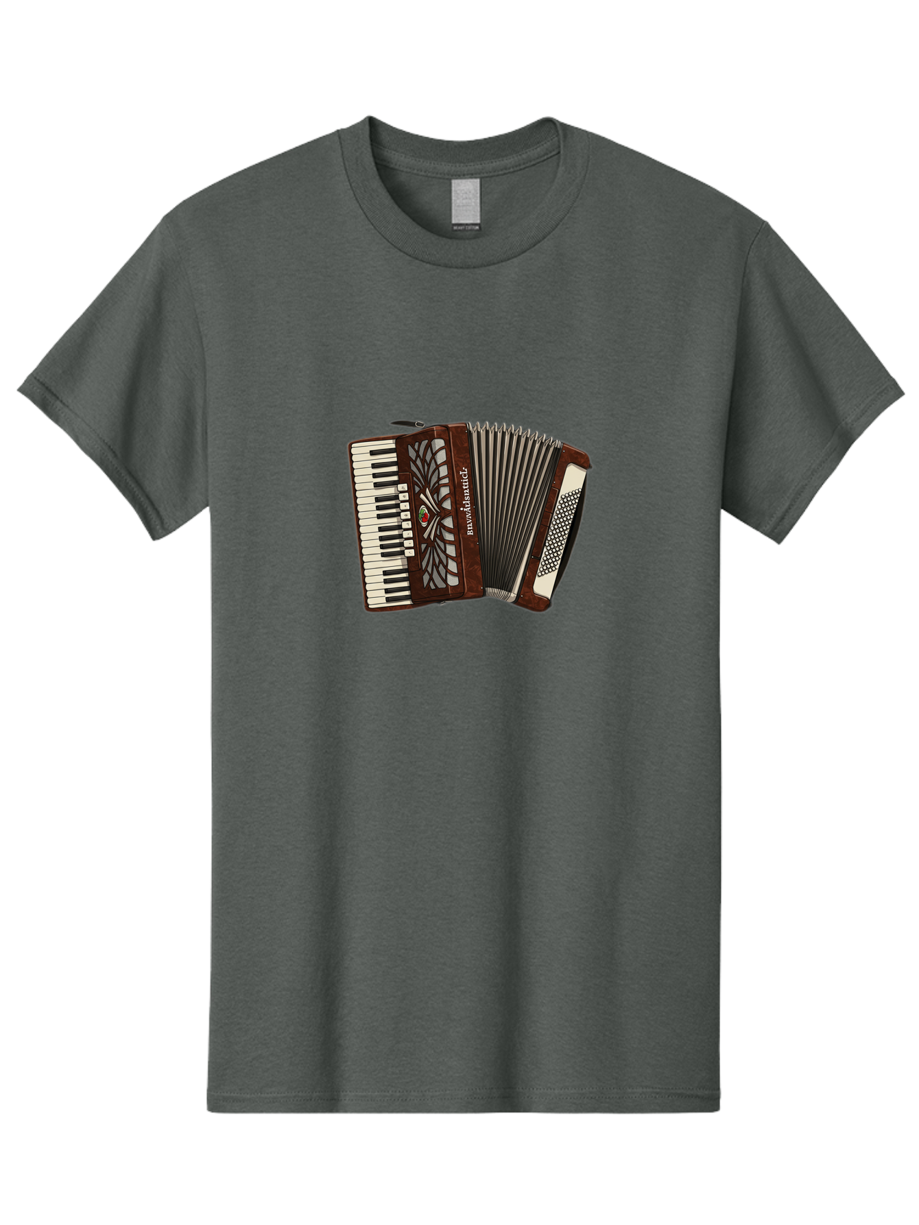 Bavaria-Accordian Men'S Graphic Tee, 100% Cotton, Comfortable Casual Summer Wear, Machine Washable, Vintage Camera, Old Camera, Antique Camera, Black Camera, Classic Photography, Photography Equipment, Nostalgic Device, Film Camera, Camera Art Bal772