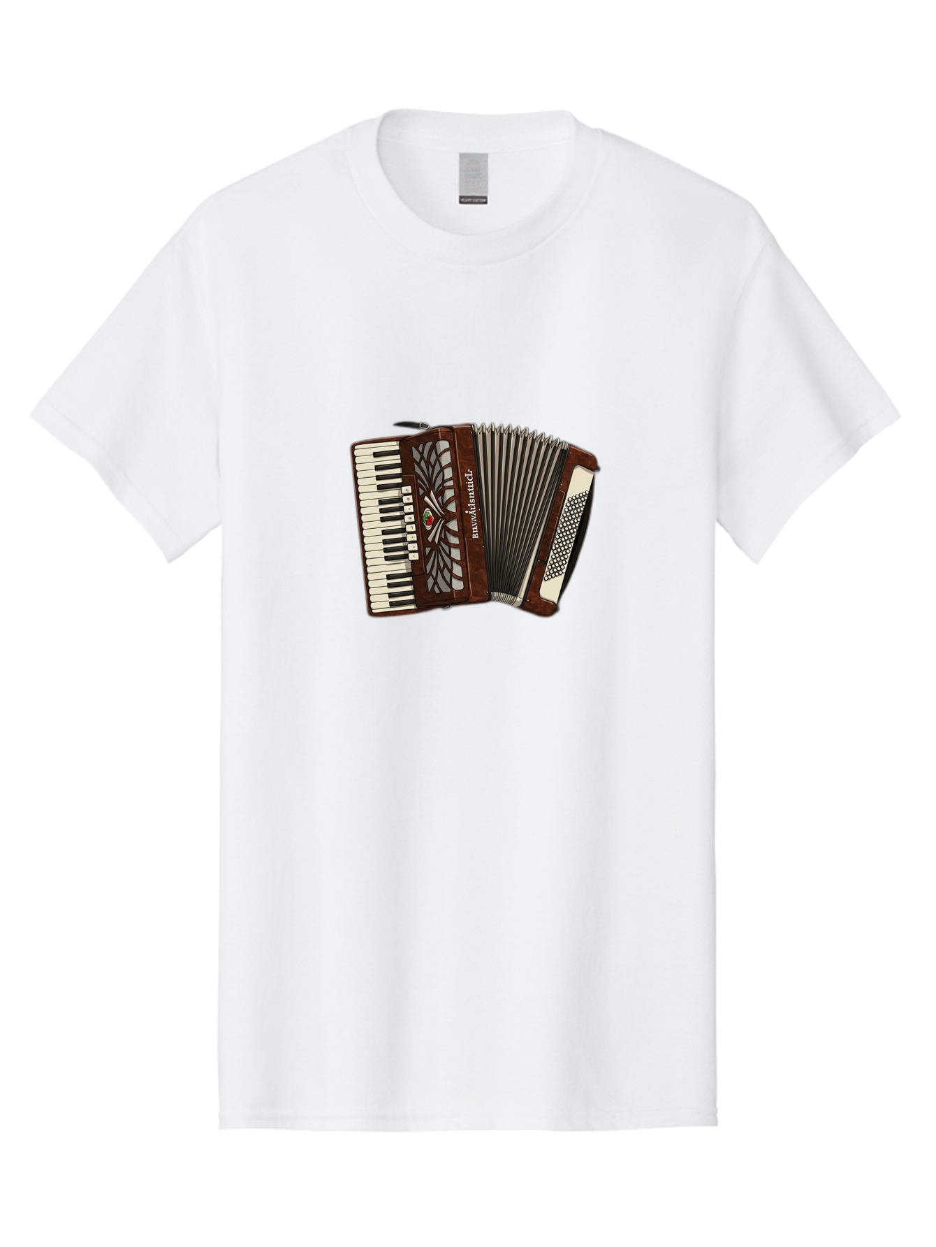 Bavaria-Accordian Men'S Graphic Tee, 100% Cotton, Comfortable Casual Summer Wear, Machine Washable, Vintage Camera, Old Camera, Antique Camera, Black Camera, Classic Photography, Photography Equipment, Nostalgic Device, Film Camera, Camera Art Bal772