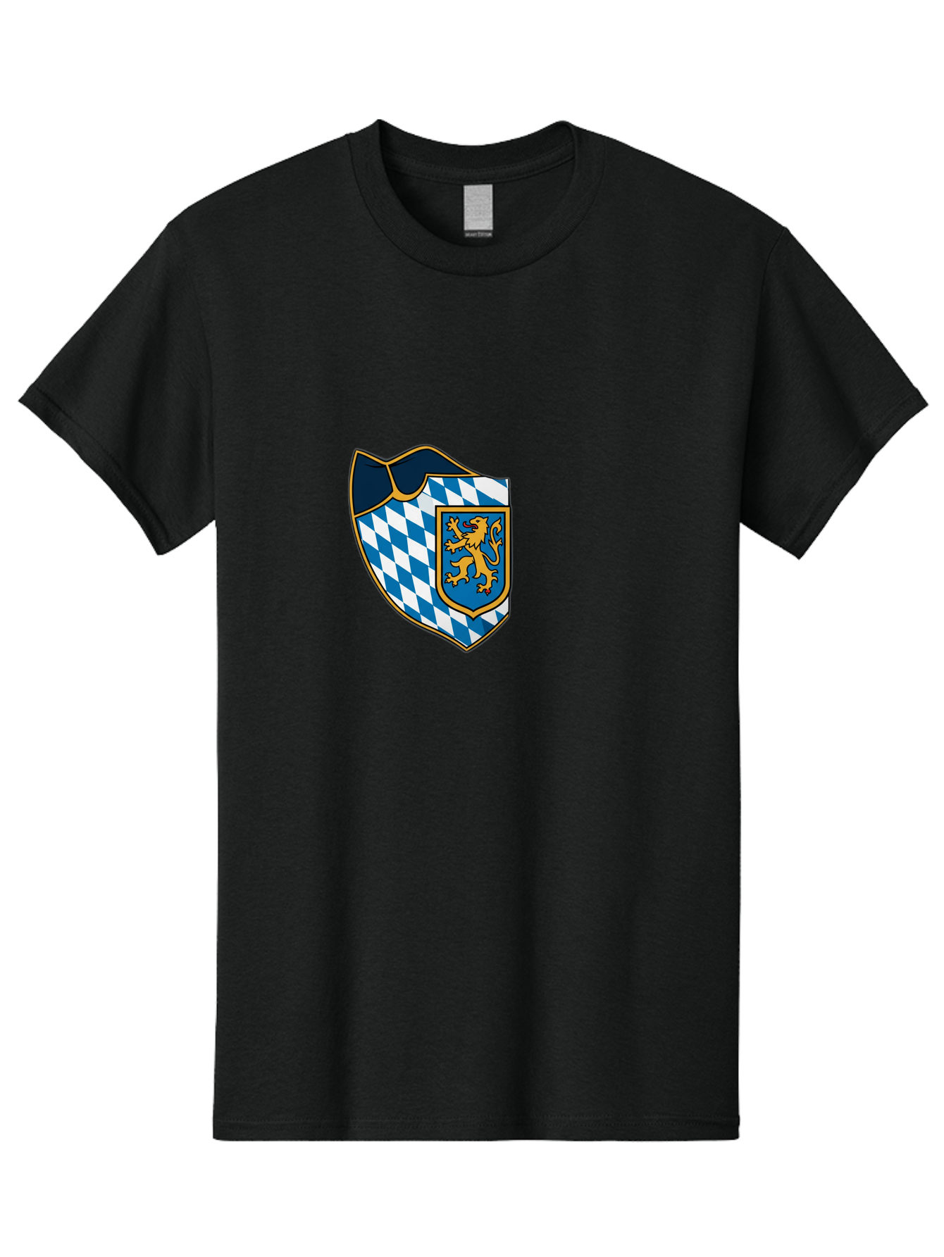 Bavarian-Coat-Of-Arms Men'S Graphic Tee, 100% Cotton, Comfortable Casual Summer Wear, Machine Washable, Vintage Camera, Old Camera, Antique Camera, Black Camera, Classic Photography, Photography Equipment, Nostalgic Device, Film Camera, Bal774