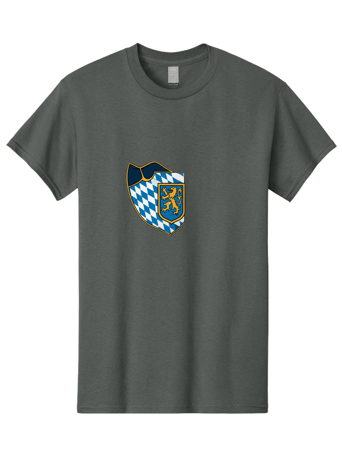 Bavarian-Coat-Of-Arms Men'S Graphic Tee, 100% Cotton, Comfortable Casual Summer Wear, Machine Washable, Vintage Camera, Old Camera, Antique Camera, Black Camera, Classic Photography, Photography Equipment, Nostalgic Device, Film Camera, Bal774
