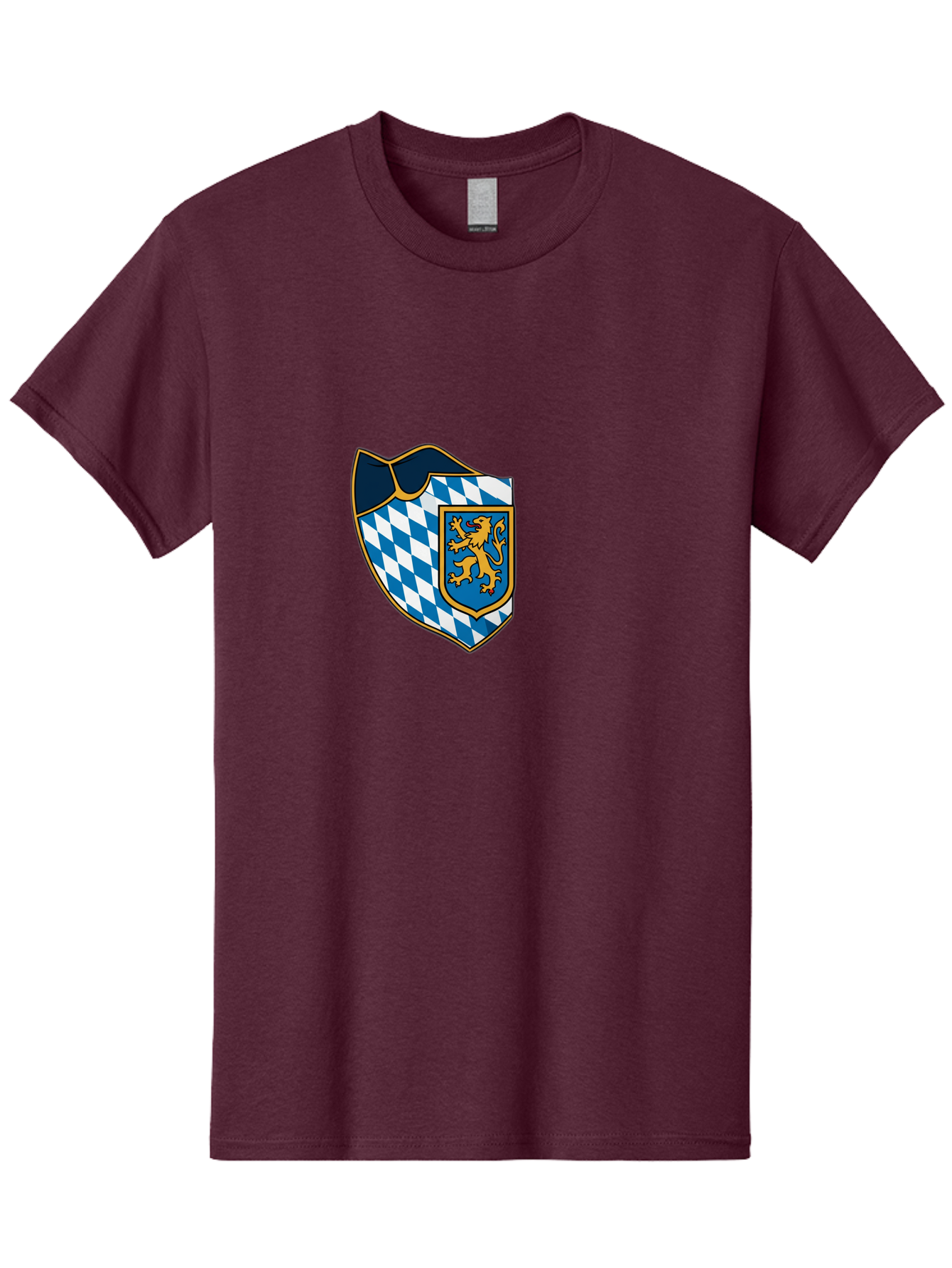 Bavarian-Coat-Of-Arms Men'S Graphic Tee, 100% Cotton, Comfortable Casual Summer Wear, Machine Washable, Vintage Camera, Old Camera, Antique Camera, Black Camera, Classic Photography, Photography Equipment, Nostalgic Device, Film Camera, Bal774