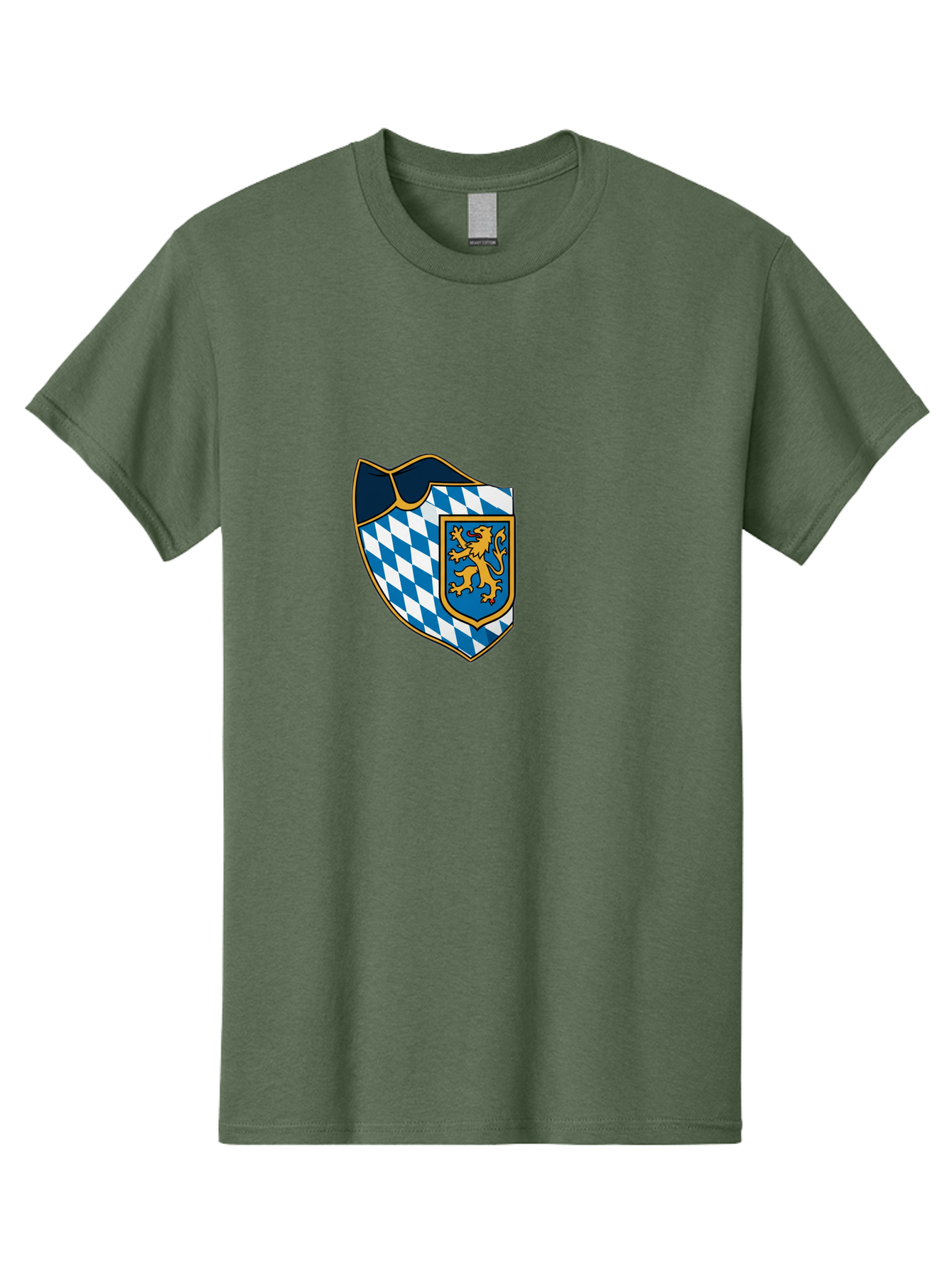 Bavarian-Coat-Of-Arms Men'S Graphic Tee, 100% Cotton, Comfortable Casual Summer Wear, Machine Washable, Vintage Camera, Old Camera, Antique Camera, Black Camera, Classic Photography, Photography Equipment, Nostalgic Device, Film Camera, Bal774