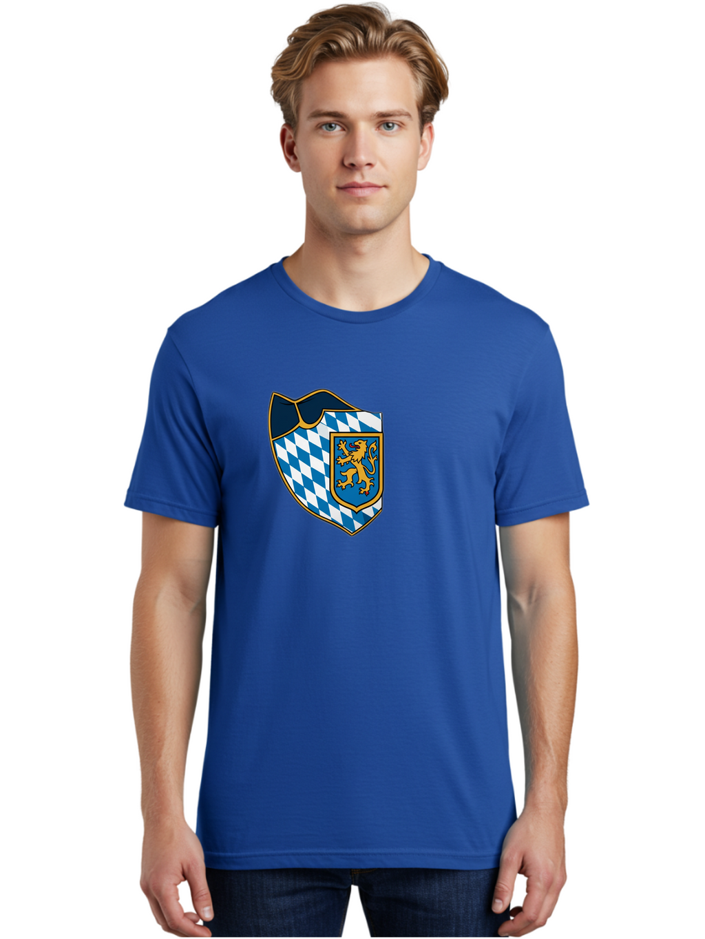 Bavarian-Coat-Of-Arms Men'S Graphic Tee, 100% Cotton, Comfortable Casual Summer Wear, Machine Washable, Vintage Camera, Old Camera, Antique Camera, Black Camera, Classic Photography, Photography Equipment, Nostalgic Device, Film Camera, Bal774