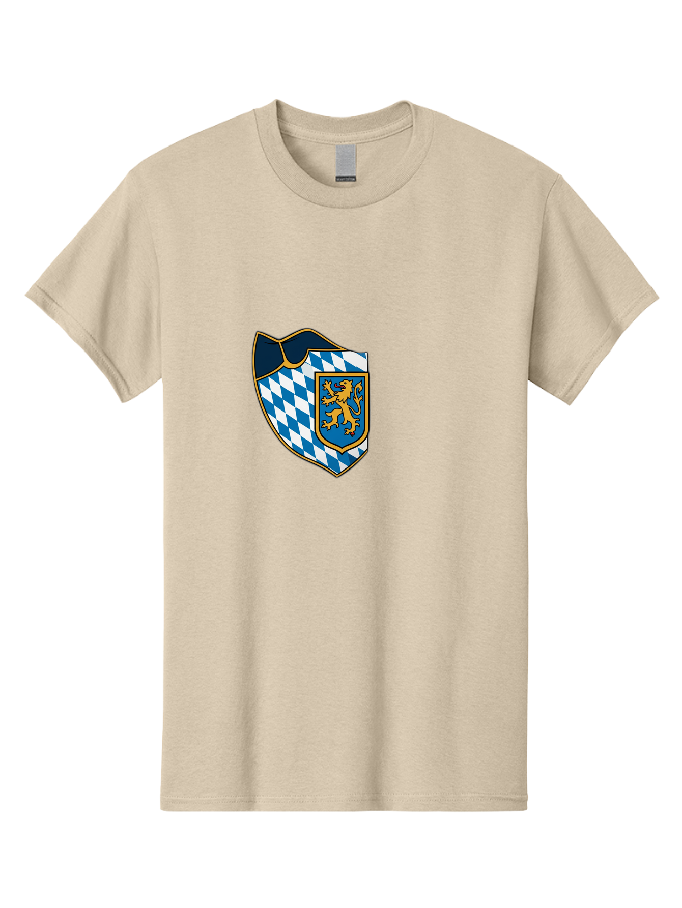 Bavarian-Coat-Of-Arms Men'S Graphic Tee, 100% Cotton, Comfortable Casual Summer Wear, Machine Washable, Vintage Camera, Old Camera, Antique Camera, Black Camera, Classic Photography, Photography Equipment, Nostalgic Device, Film Camera, Bal774