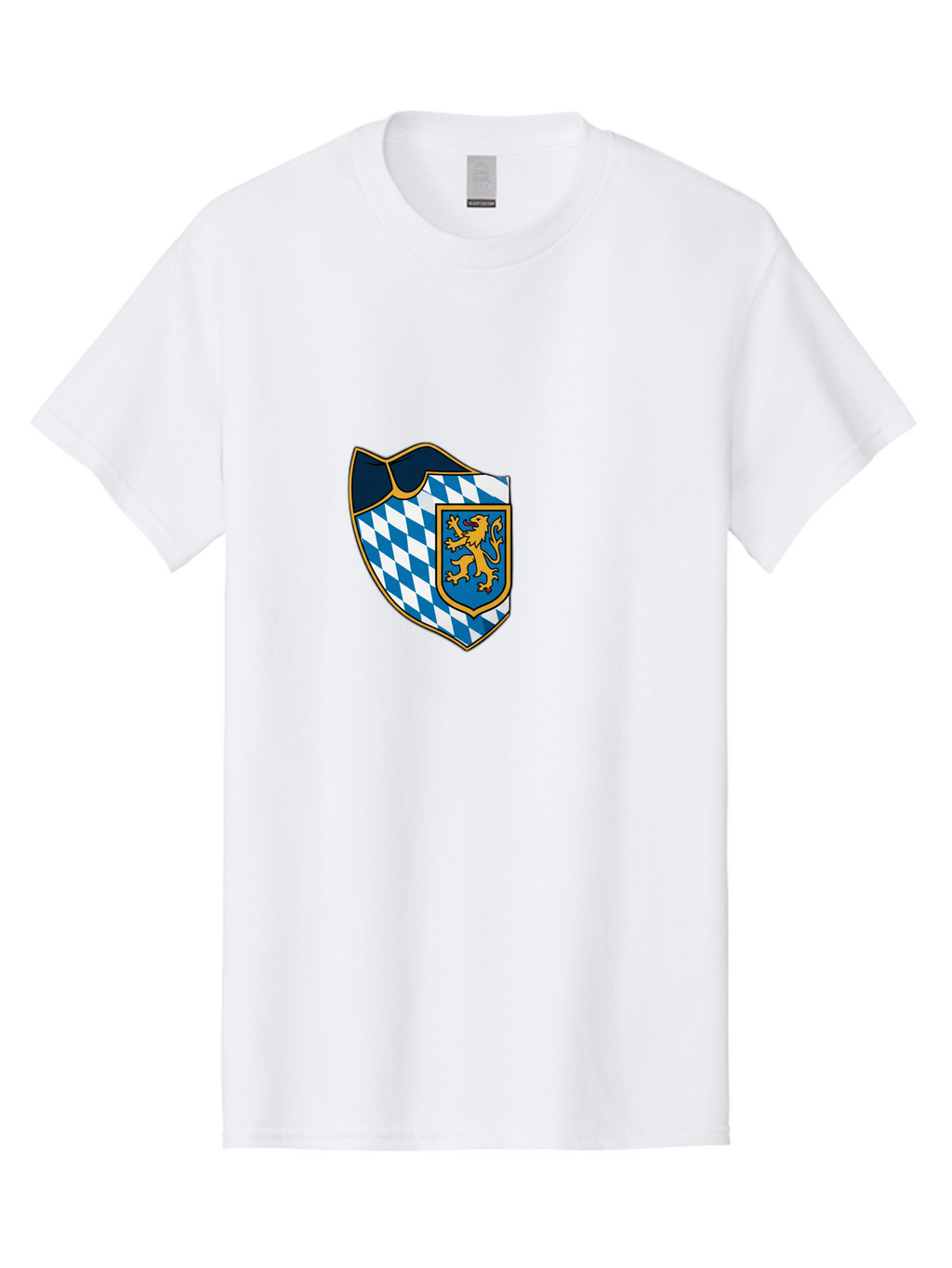 Bavarian-Coat-Of-Arms Men'S Graphic Tee, 100% Cotton, Comfortable Casual Summer Wear, Machine Washable, Vintage Camera, Old Camera, Antique Camera, Black Camera, Classic Photography, Photography Equipment, Nostalgic Device, Film Camera, Bal774